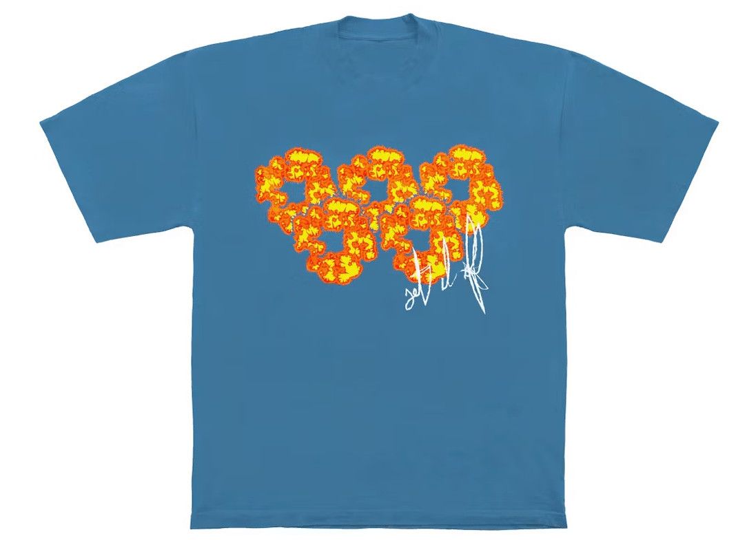 DENIM TEARS x Offset Set It Off Box Set #4 Short Sleeve Tee Shirt Blue Size US XL / EU 56 / 4 - 2 Thumbnail