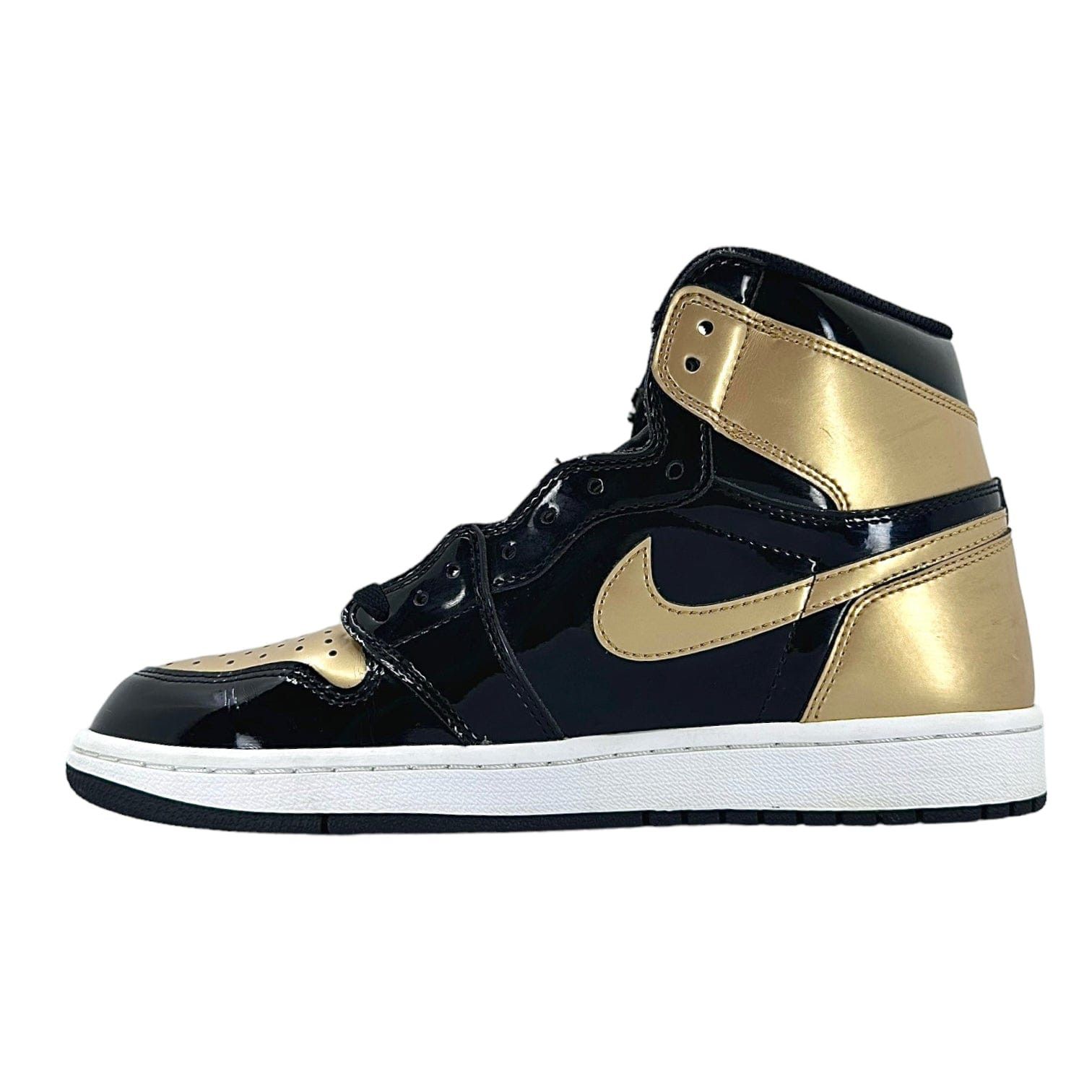 Nike 1 Retro High NRG Patent Gold Toe Size US 9 / EU 42 - 3 Thumbnail