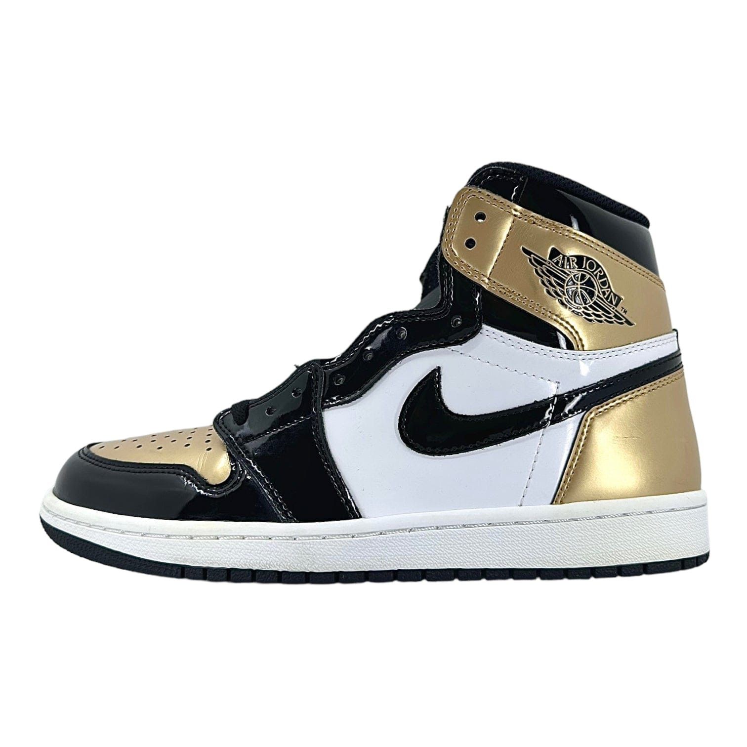 Nike 1 Retro High NRG Patent Gold Toe Size US 9 / EU 42 - 2 Thumbnail