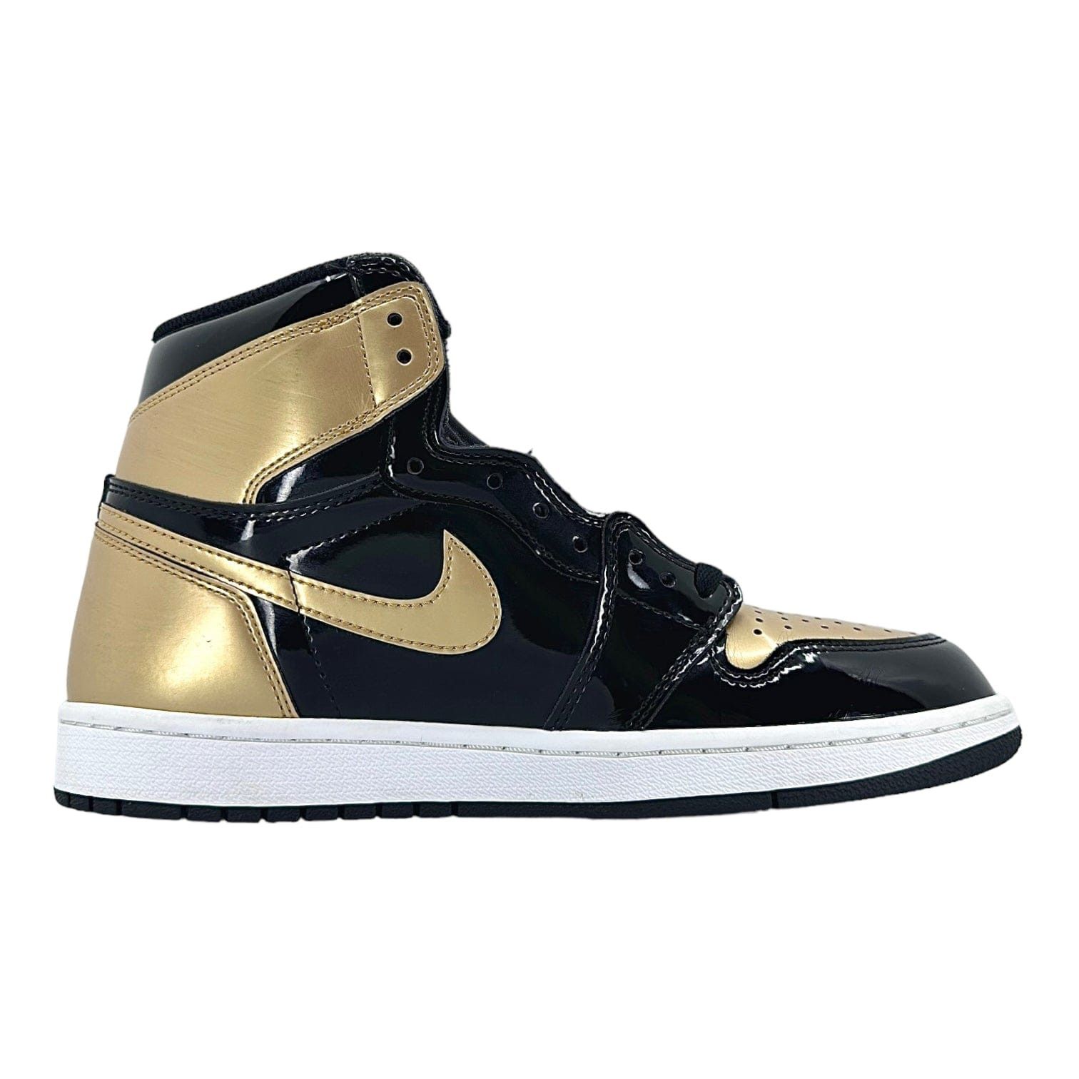 Nike 1 Retro High NRG Patent Gold Toe Size US 9 / EU 42 - 4 Thumbnail