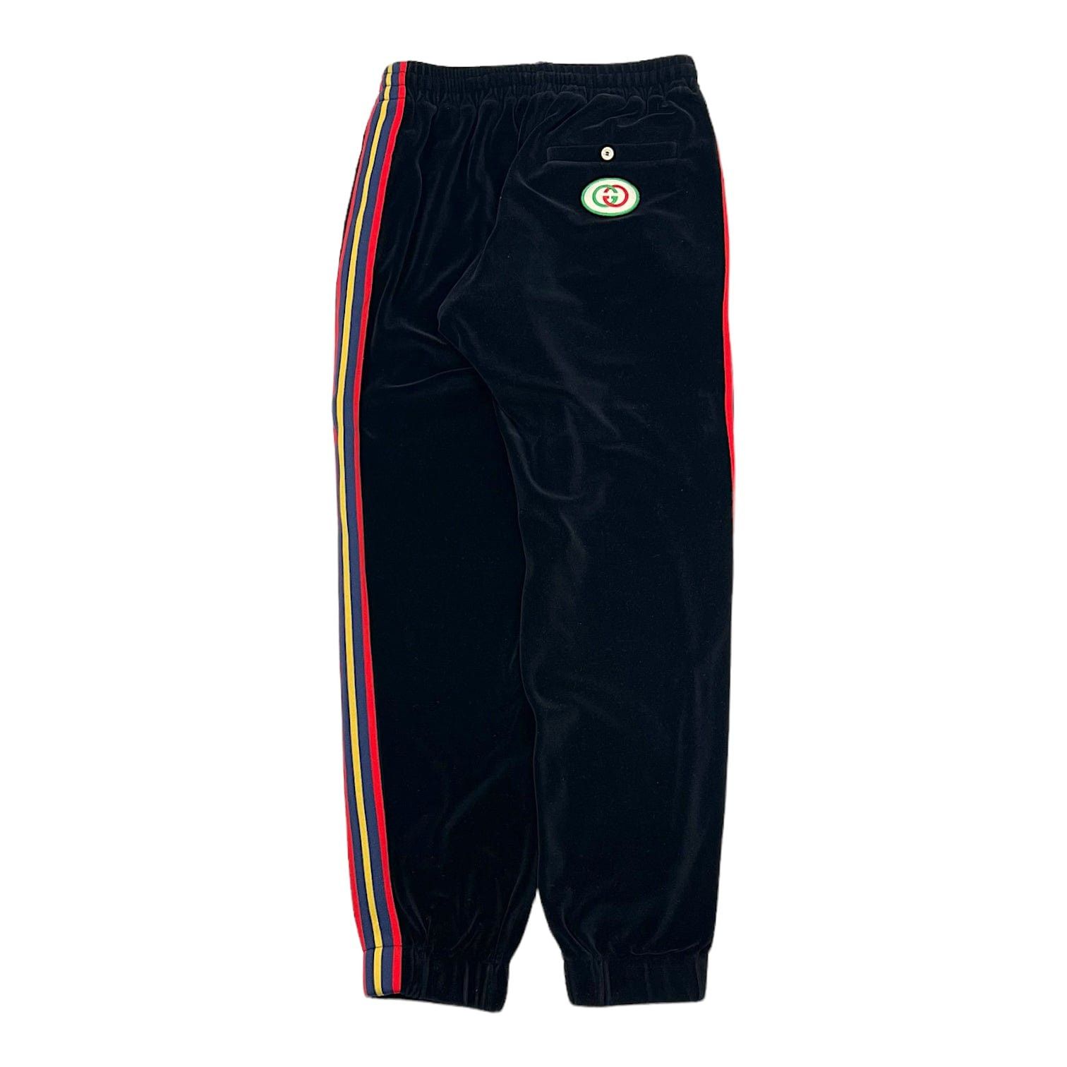 Gucci Velvet Stripe Track Pants Black Size US 30 / EU 46 - 2 Thumbnail