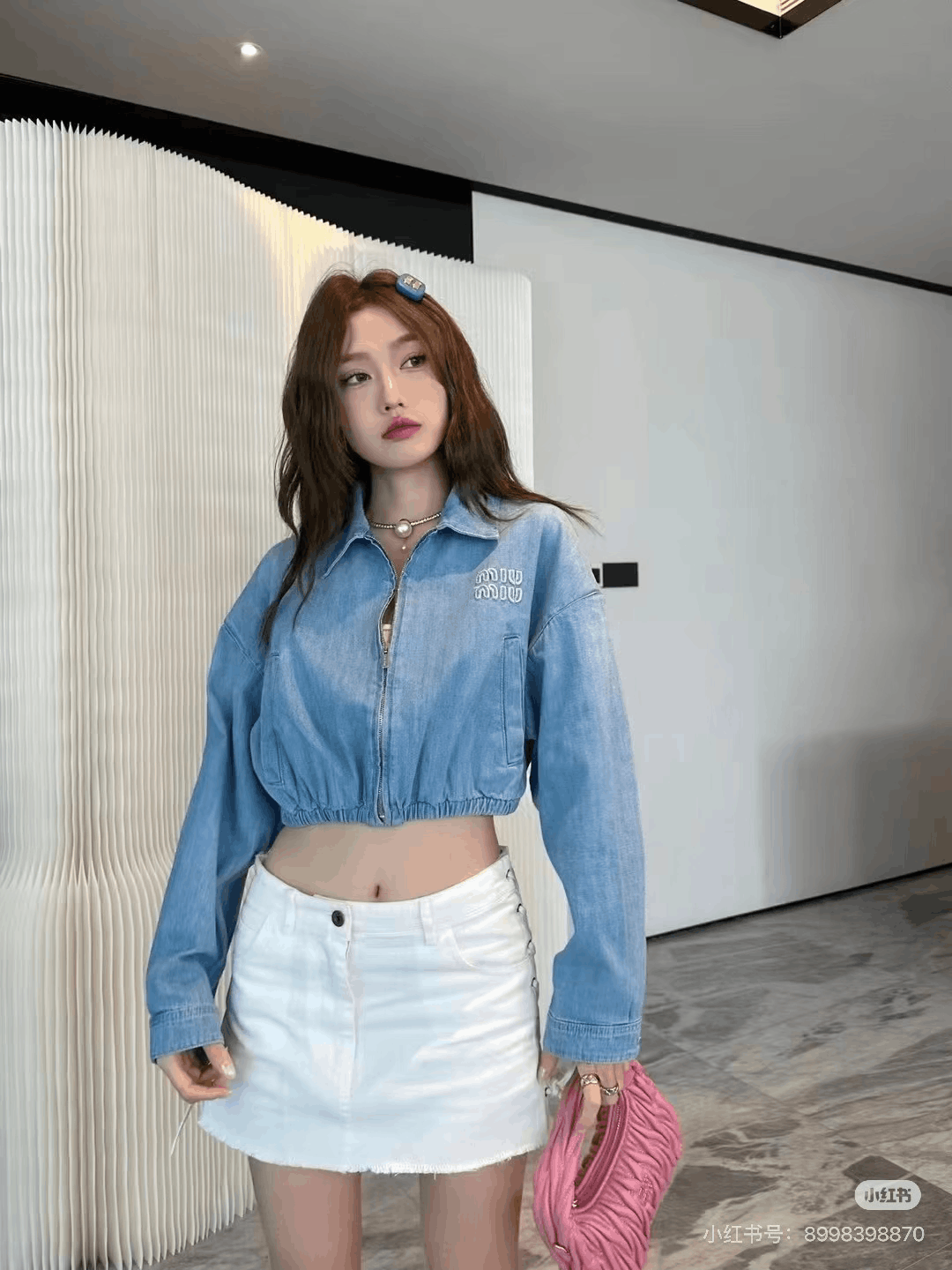 Miu Miu Miumiu Embroidered Logo Washed Denim Jacket Size XS / US 0-2 / IT 36-38 - 5 Thumbnail