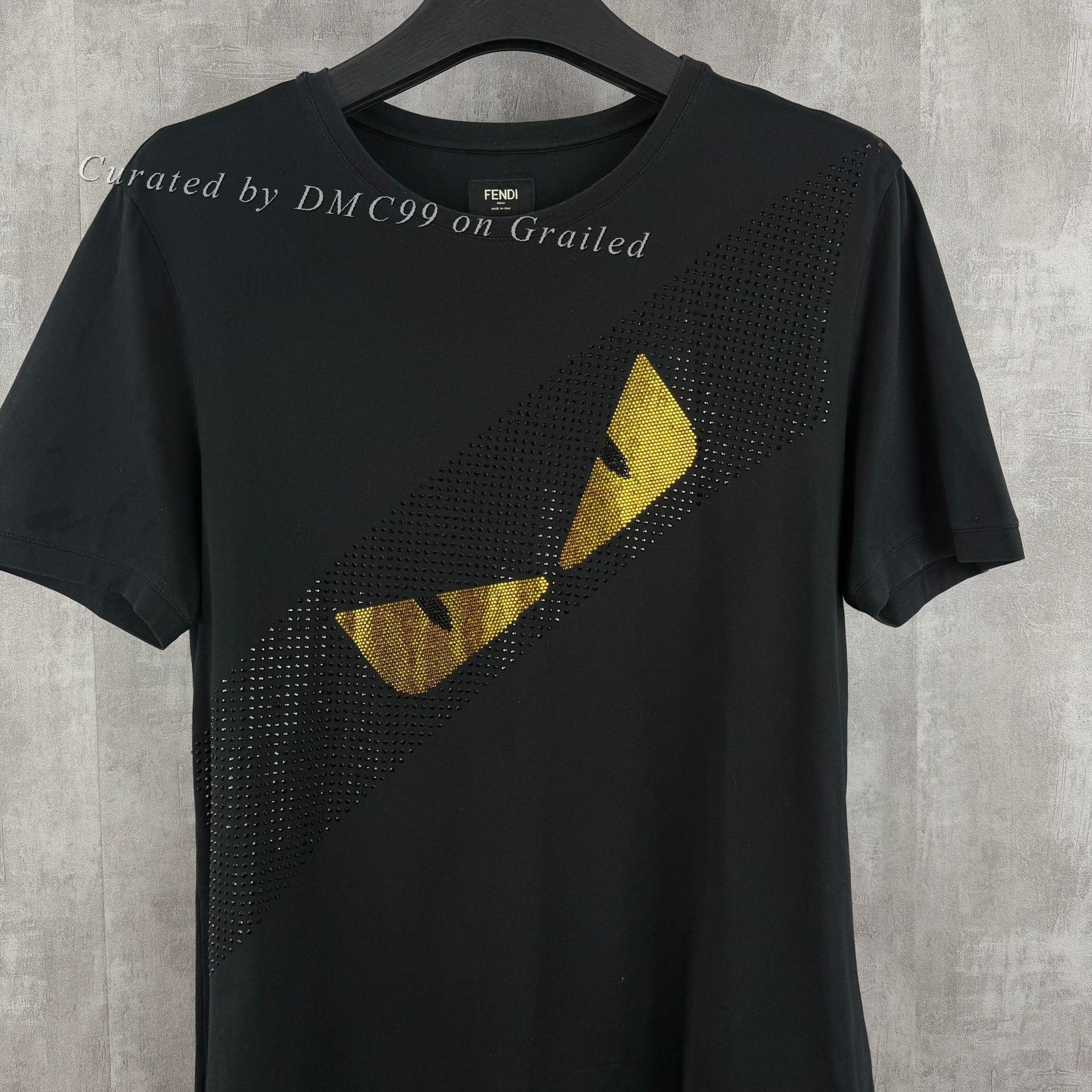 Fendi Fendi Rhinestone Monster Short-Sleeve T-Shirt Size US XL / EU 56 / 4 - 2 Thumbnail