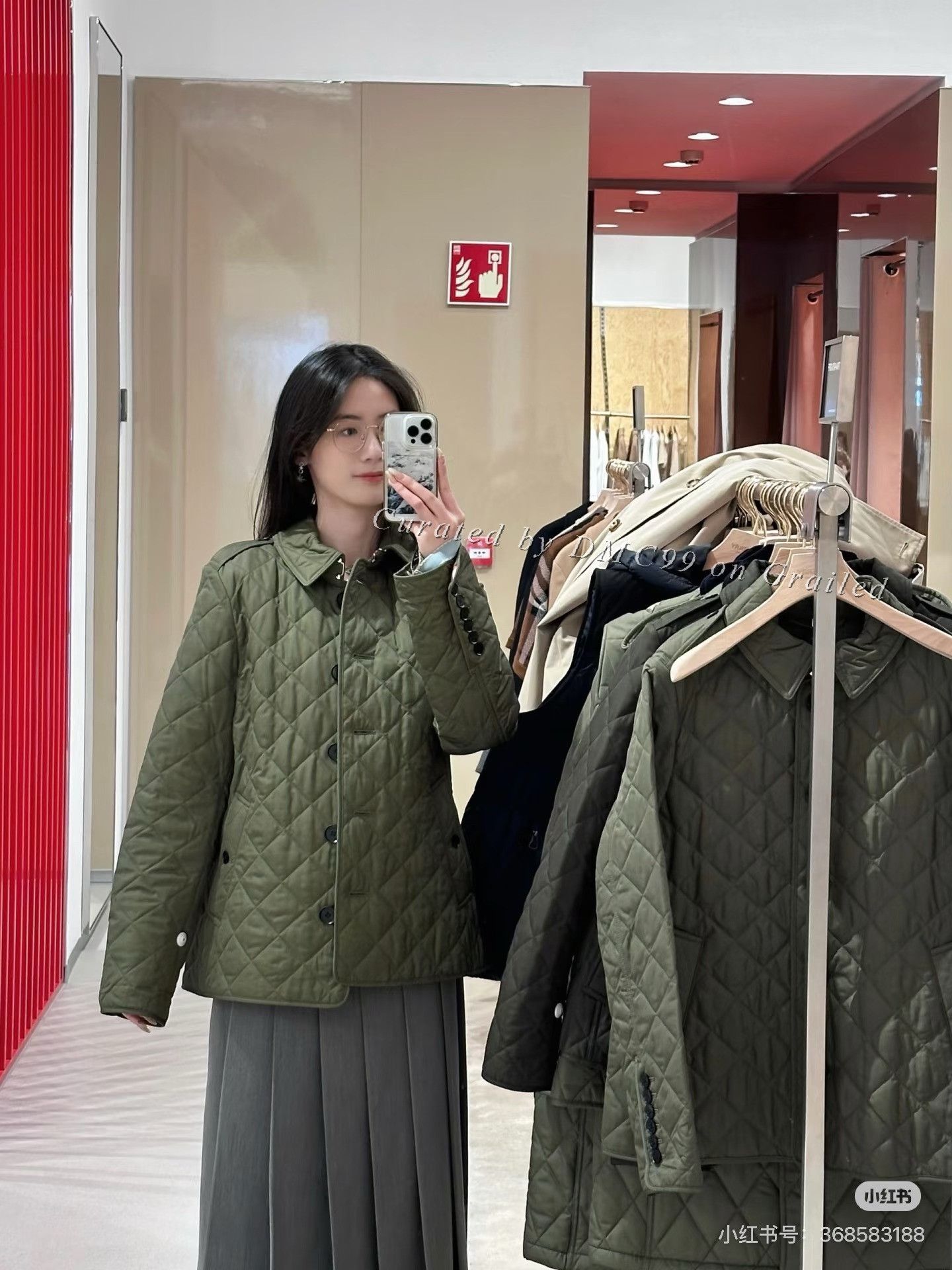 Burberry Burberry Military Green Quilted Jacket Size US S / EU 44-46 / 1 - 4 Thumbnail