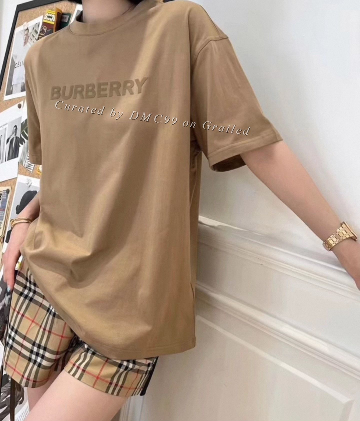 Burberry Burberry Camel Logo Short Sleeve T-Shirt M Size US M / EU 48-50 / 2 - 3 Thumbnail
