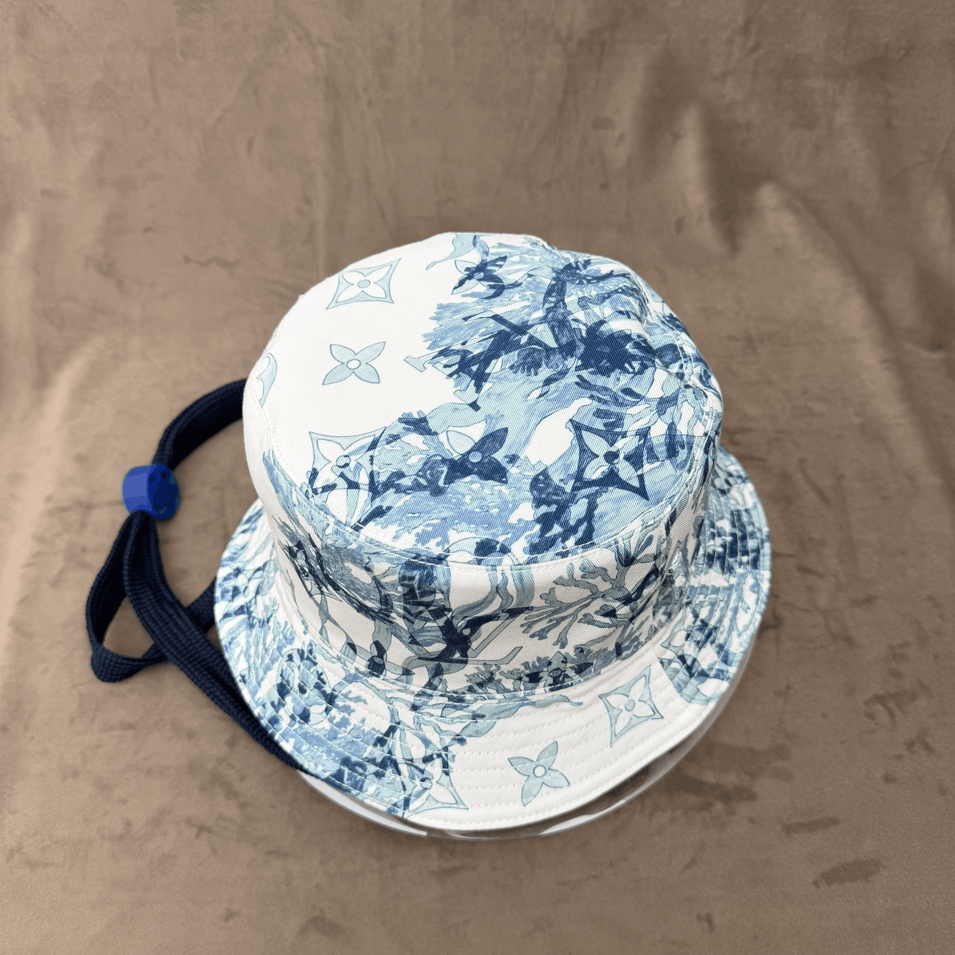 Louis Vuitton Louis Vuitton Denim Monogram Bucket Hat Size ONE SIZE - 2 Thumbnail