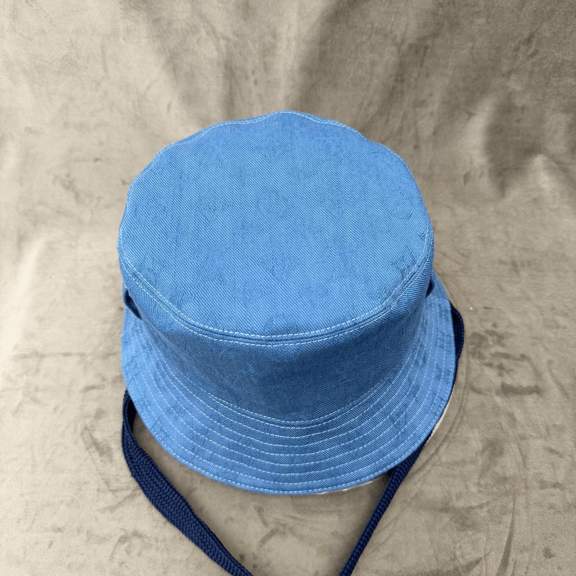 Louis Vuitton Louis Vuitton Denim Monogram Bucket Hat Size ONE SIZE - 6 Thumbnail