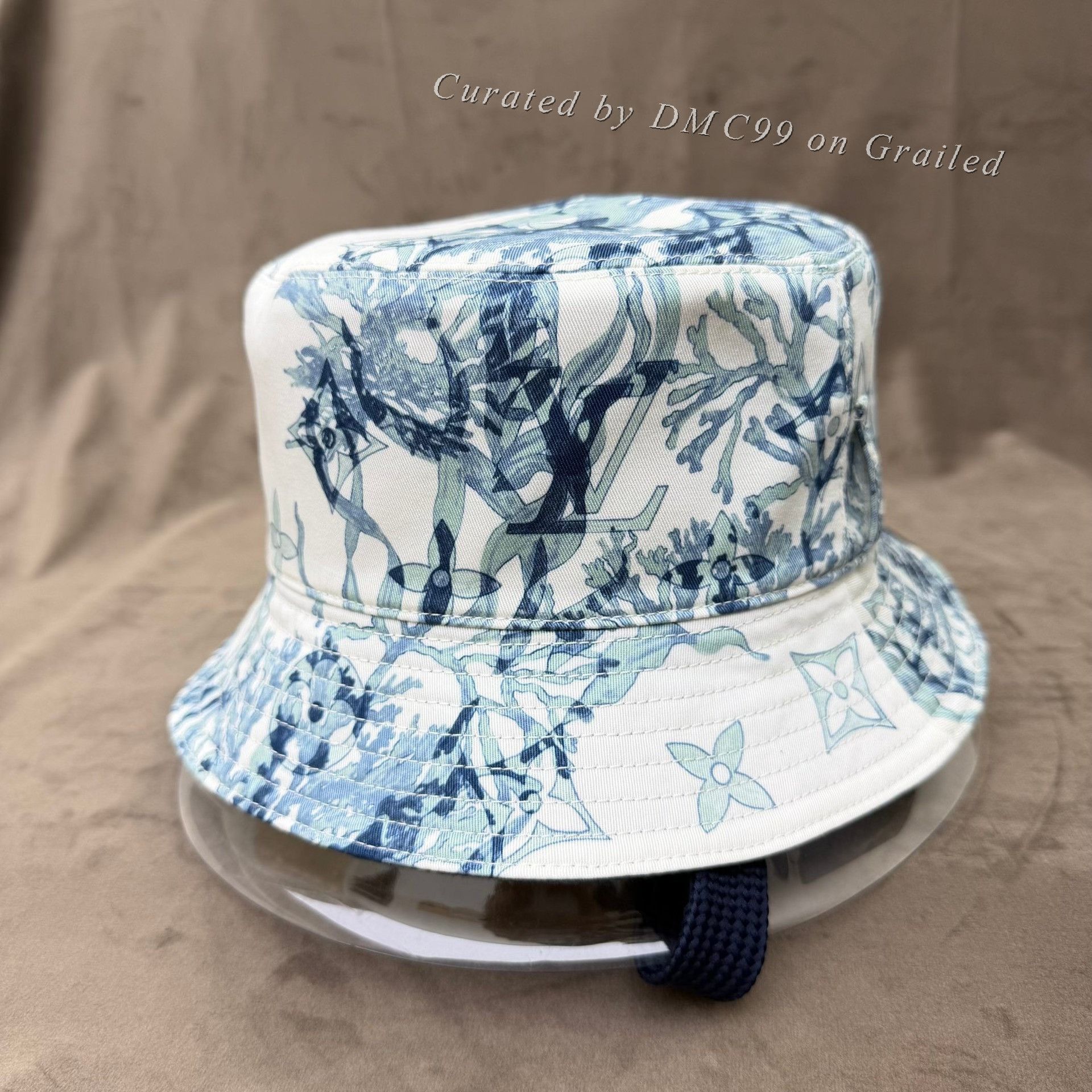 Louis Vuitton Louis Vuitton Denim Monogram Bucket Hat Size ONE SIZE - 3 Thumbnail