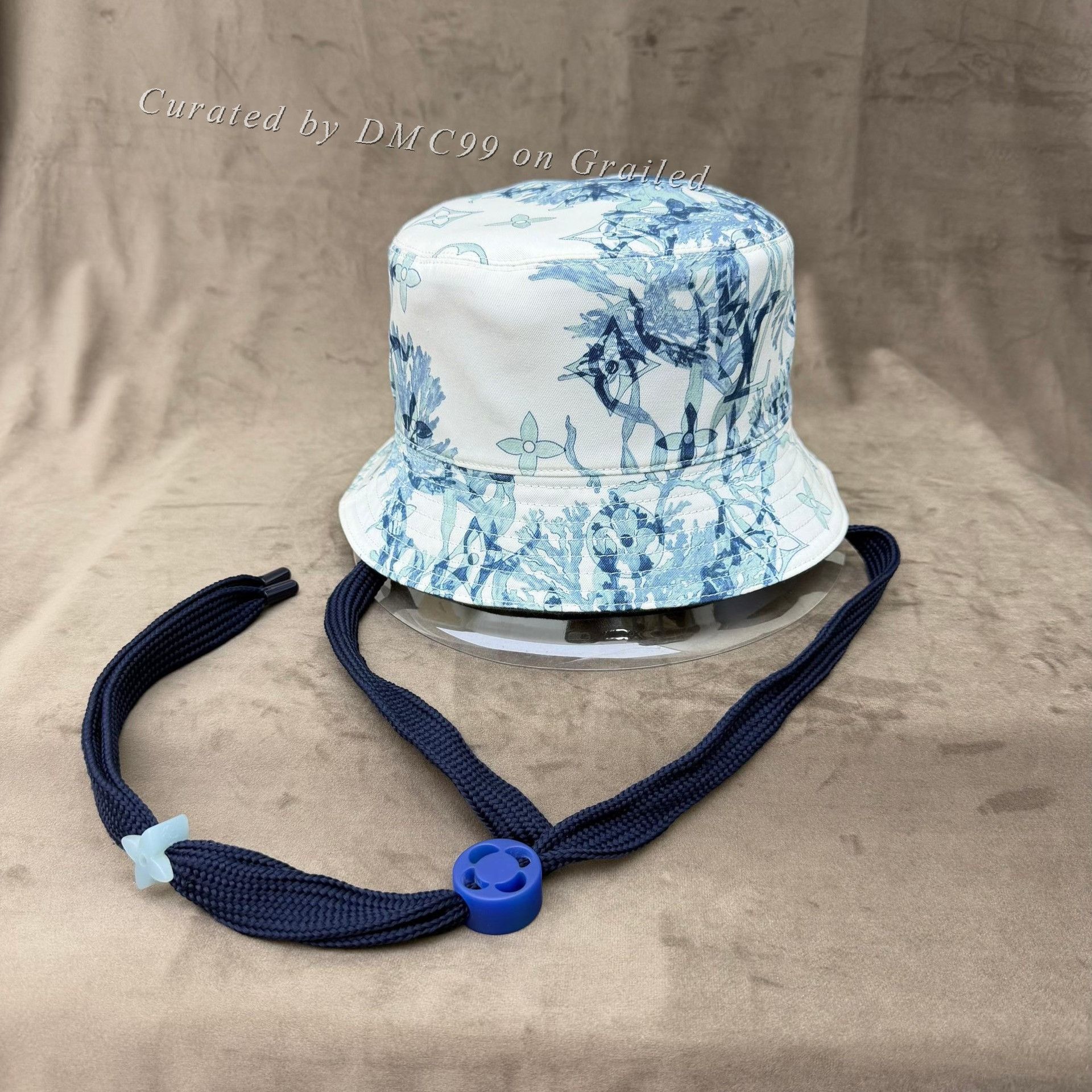 Louis Vuitton Louis Vuitton Denim Monogram Bucket Hat Size ONE SIZE - 4 Thumbnail