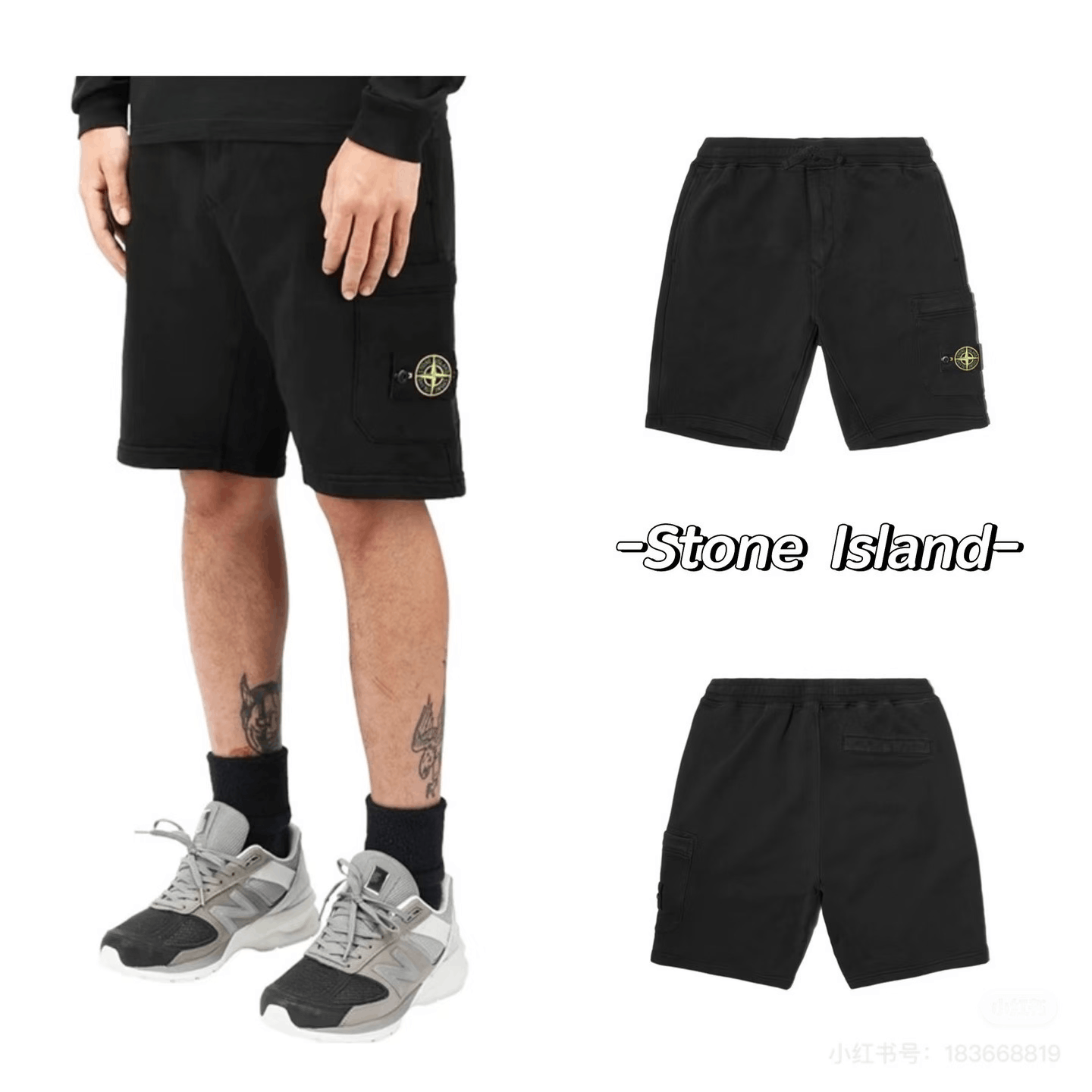 Stone Island Stone Island Classic Logo Cargo Shorts Size US 30 / EU 46 - 4 Thumbnail