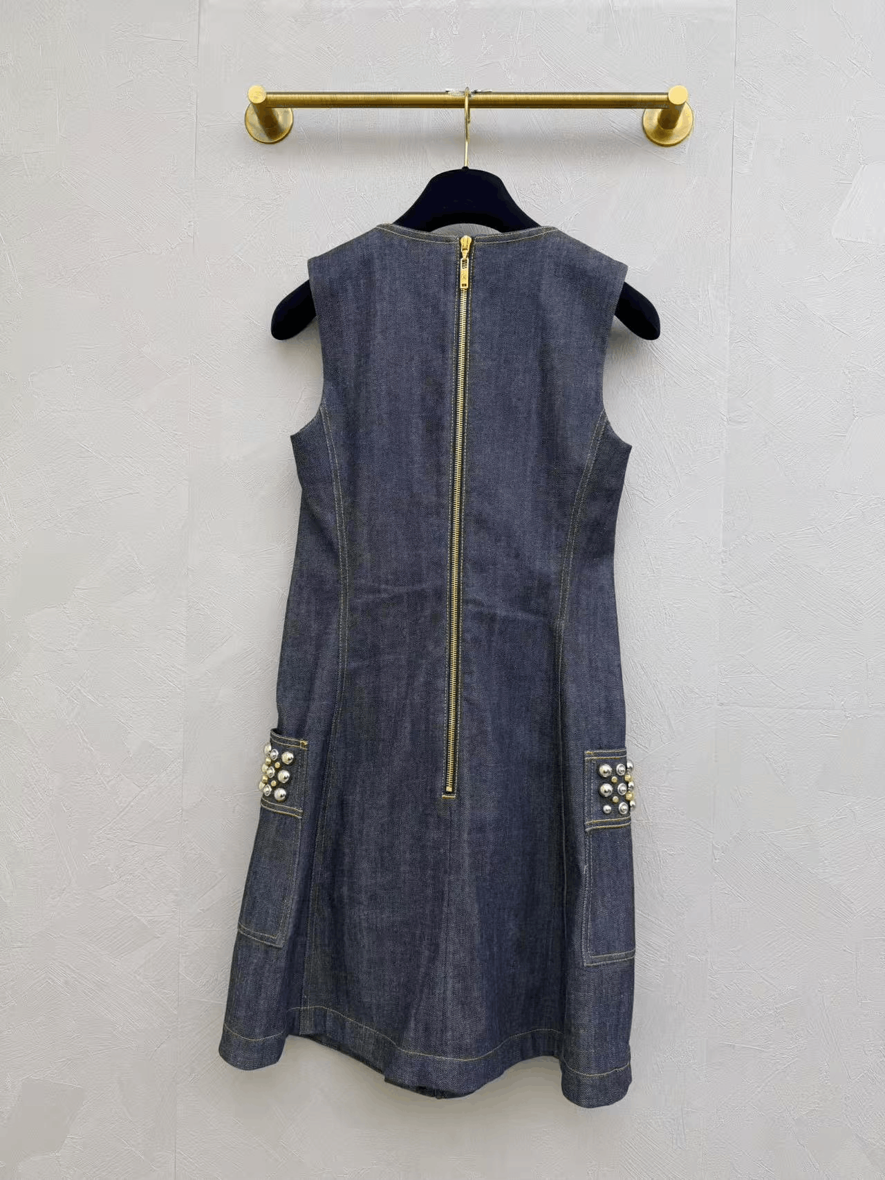 Louis Vuitton Louis Vuitton Denim Rivet Double-Breasted Dress Size S / US 4 / IT 40 - 2 Thumbnail