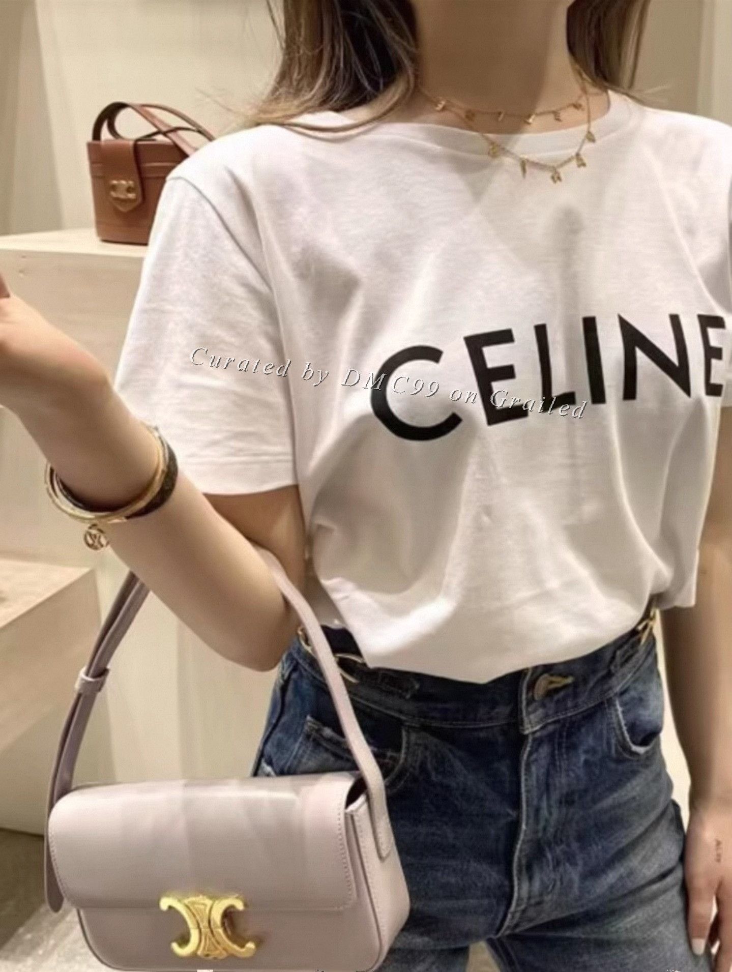 Celine Celine Logo Short-Sleeve T-Shirt S Size S / US 4 / IT 40 - 3 Thumbnail