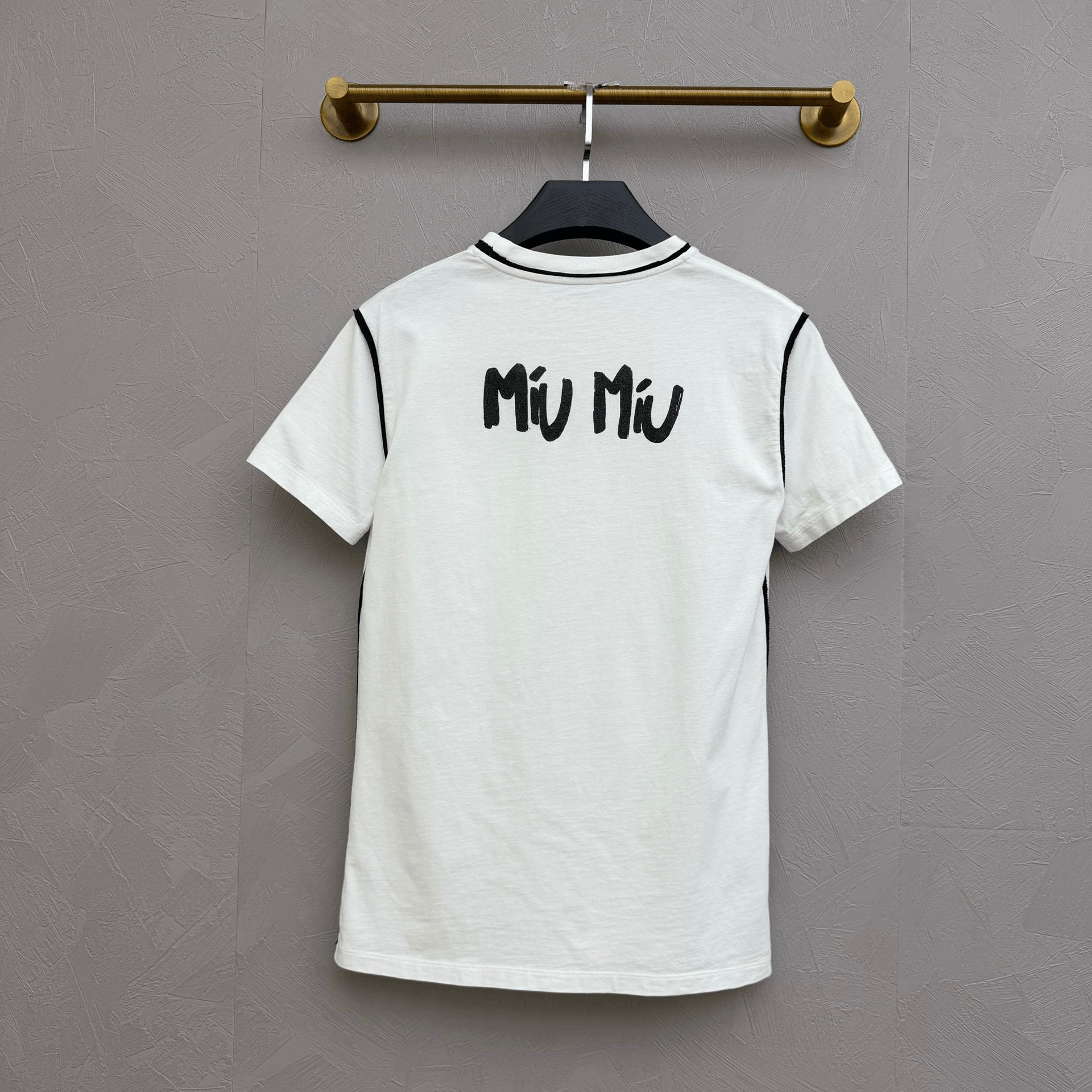 Miu Miu Miumiu Logo Pocket Short-Sleeve T-Shirt Size S / US 4 / IT 40 - 3 Thumbnail