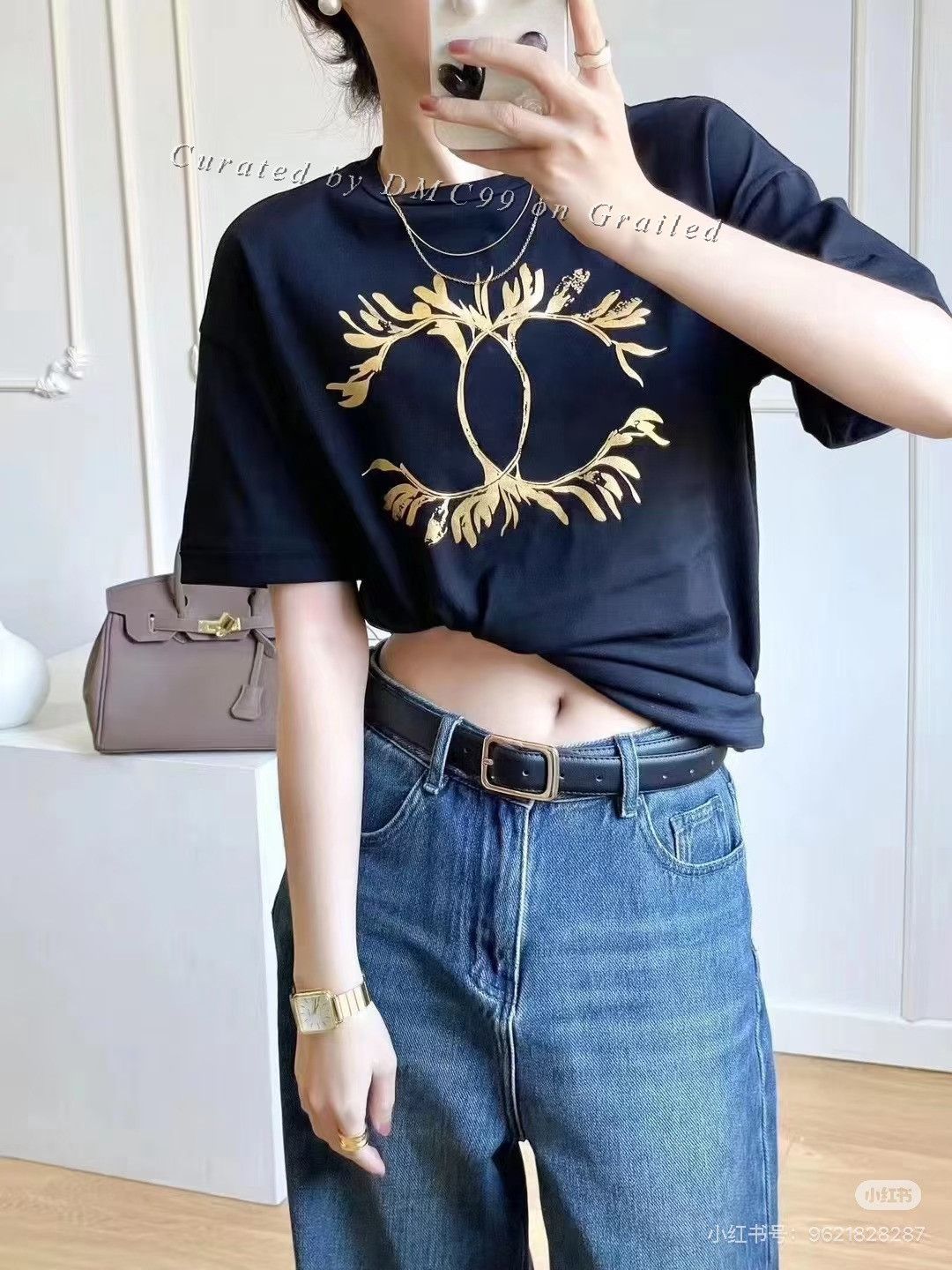 Chanel Chanel Back Double C Logo T-Shirt Size XS / US 0-2 / IT 36-38 - 5 Thumbnail