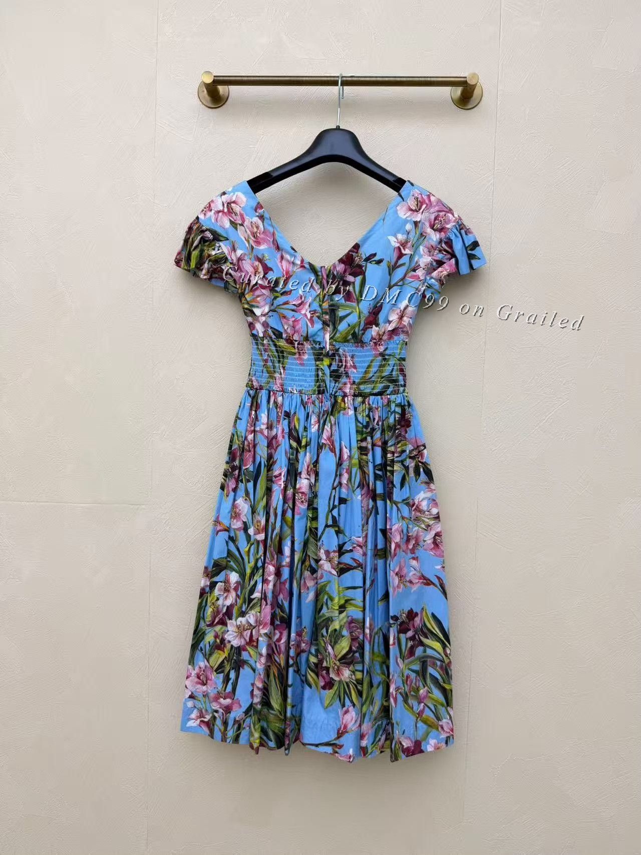 Dolce & Gabbana Dolce&Gabbana Pleated Floral Dress Size XS / US 0-2 / IT 36-38 - 2 Thumbnail