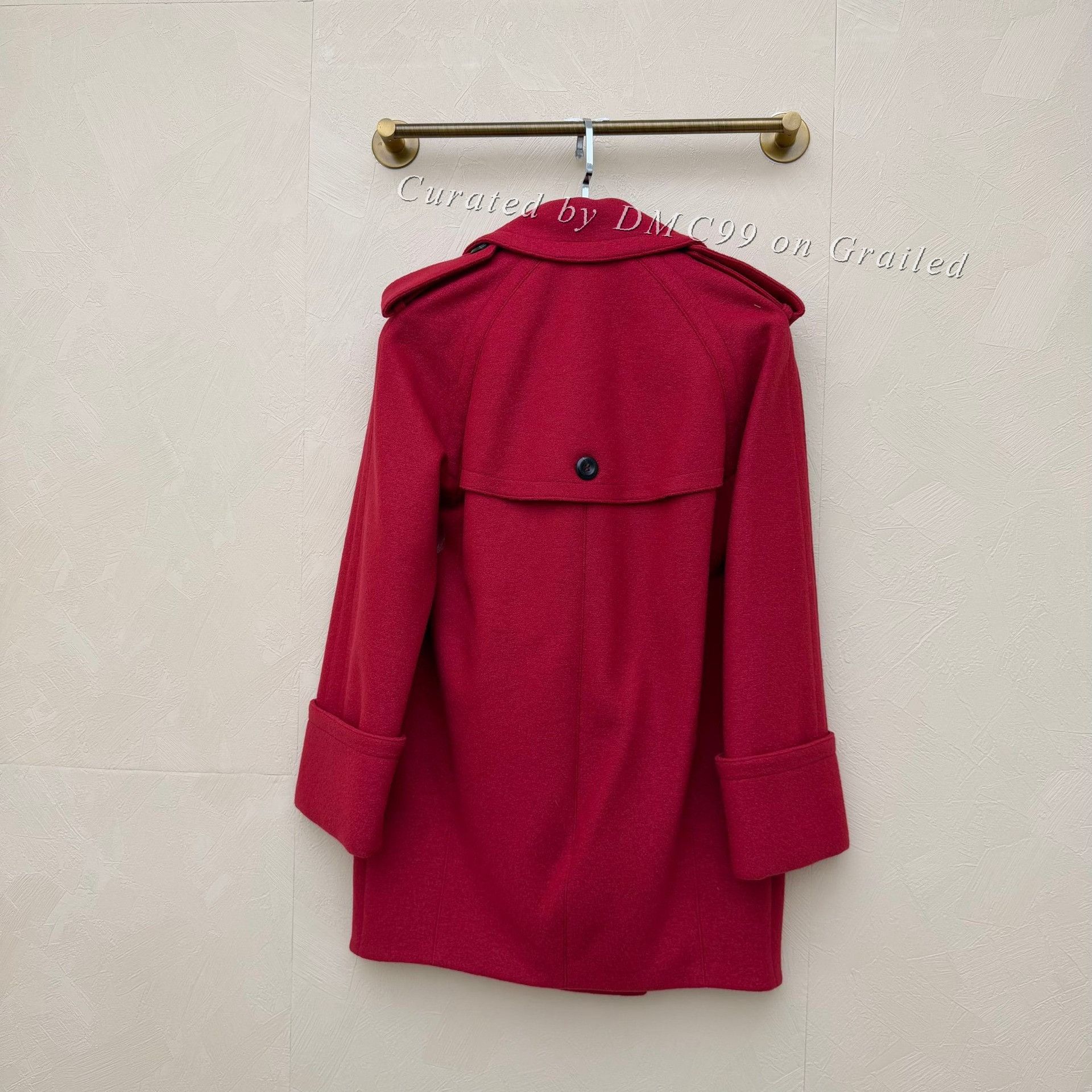 Burberry Burberry Double-Breasted Wool Coat Size XXS / US 00 / IT 34 - 2 Thumbnail