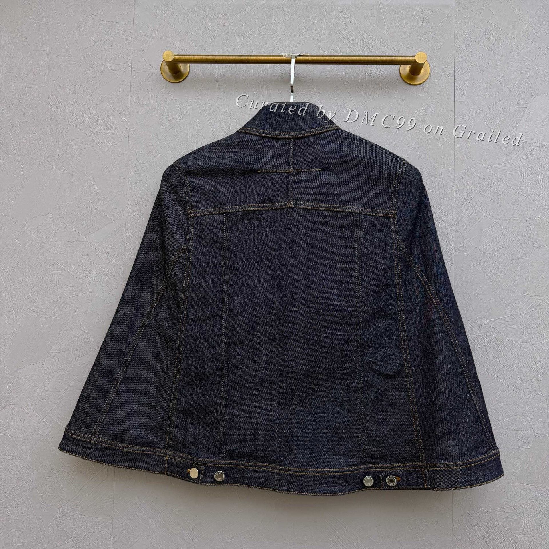 Givenchy Givenchy Topstitch Multi-Pocket Denim Cape Jacket Size XS / US 0-2 / IT 36-38 - 3 Thumbnail