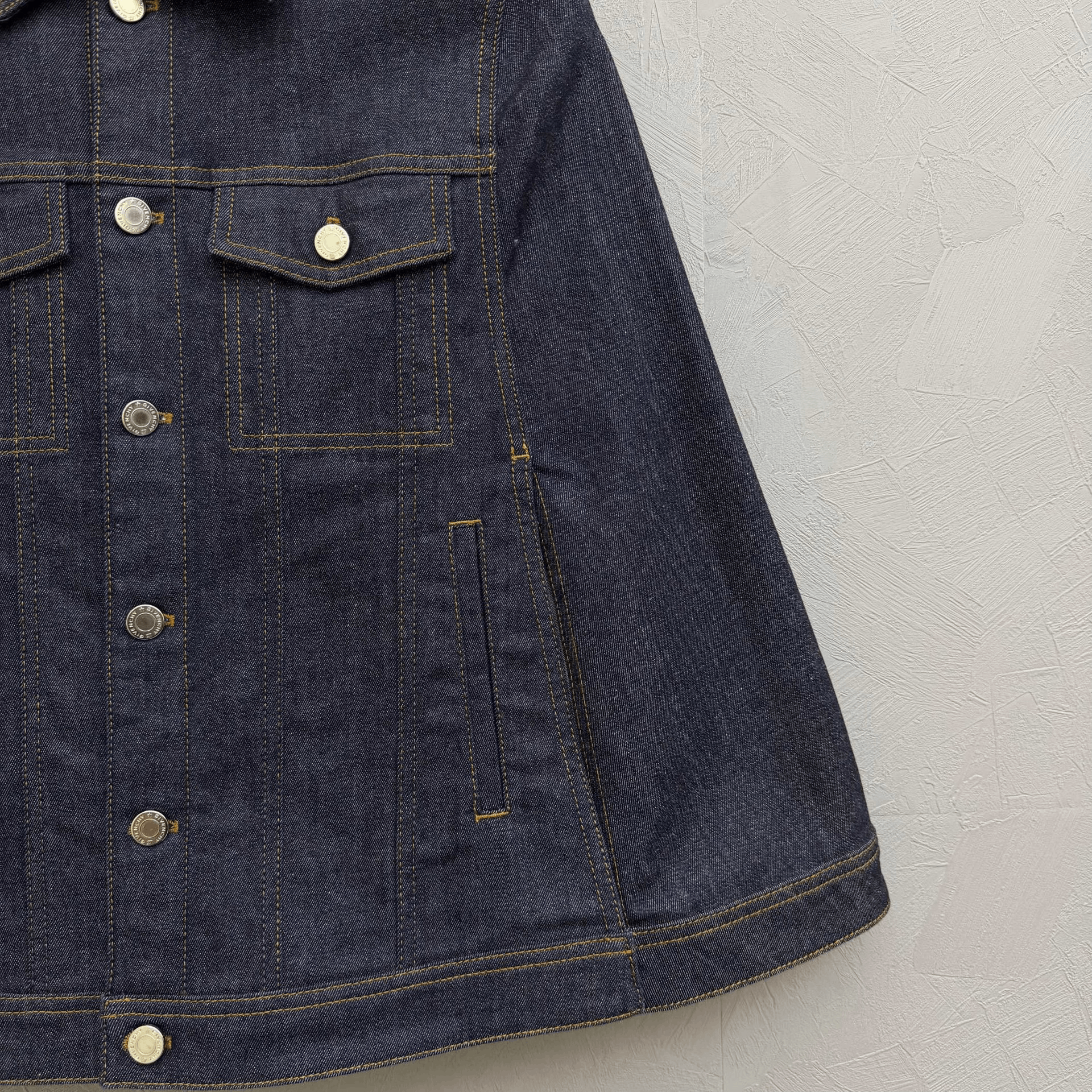 Givenchy Givenchy Topstitch Multi-Pocket Denim Cape Jacket Size XS / US 0-2 / IT 36-38 - 2 Thumbnail