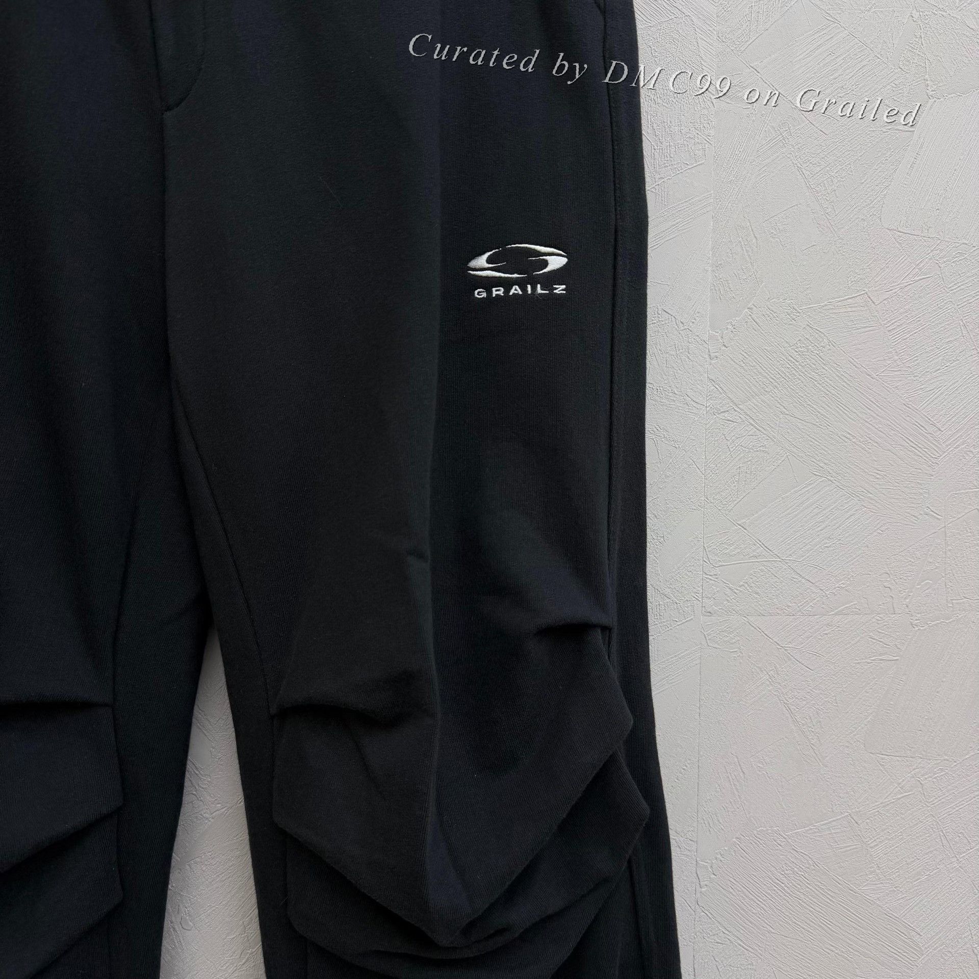 GRAILZ Grailz GZ Embroidered Logo Knee Pleat Sweatpants Size US 28 / EU 44 - 2 Thumbnail
