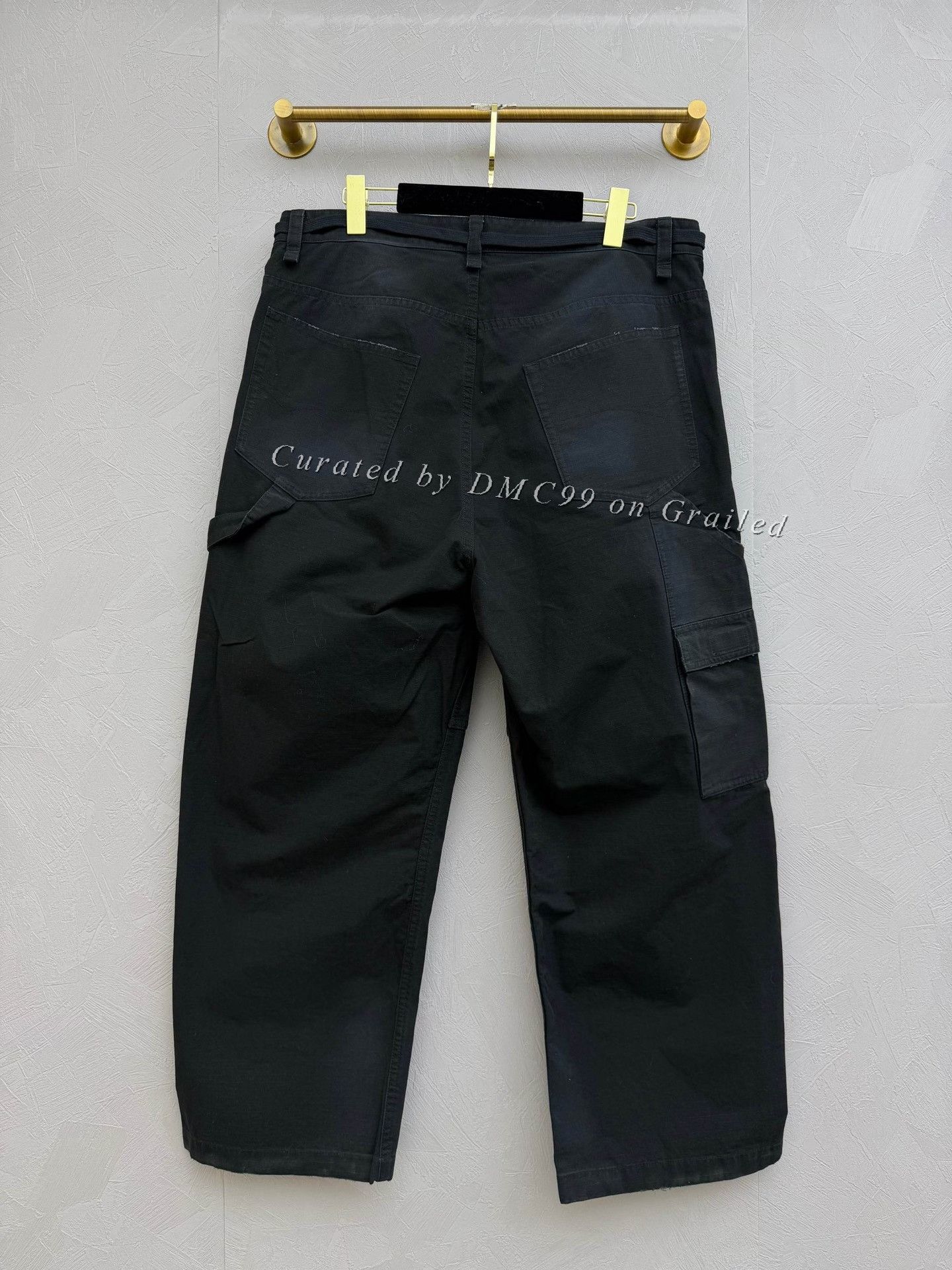 Balenciaga Balenciaga Distressed Cargo Jeans Size US 30 / EU 46 - 2 Thumbnail