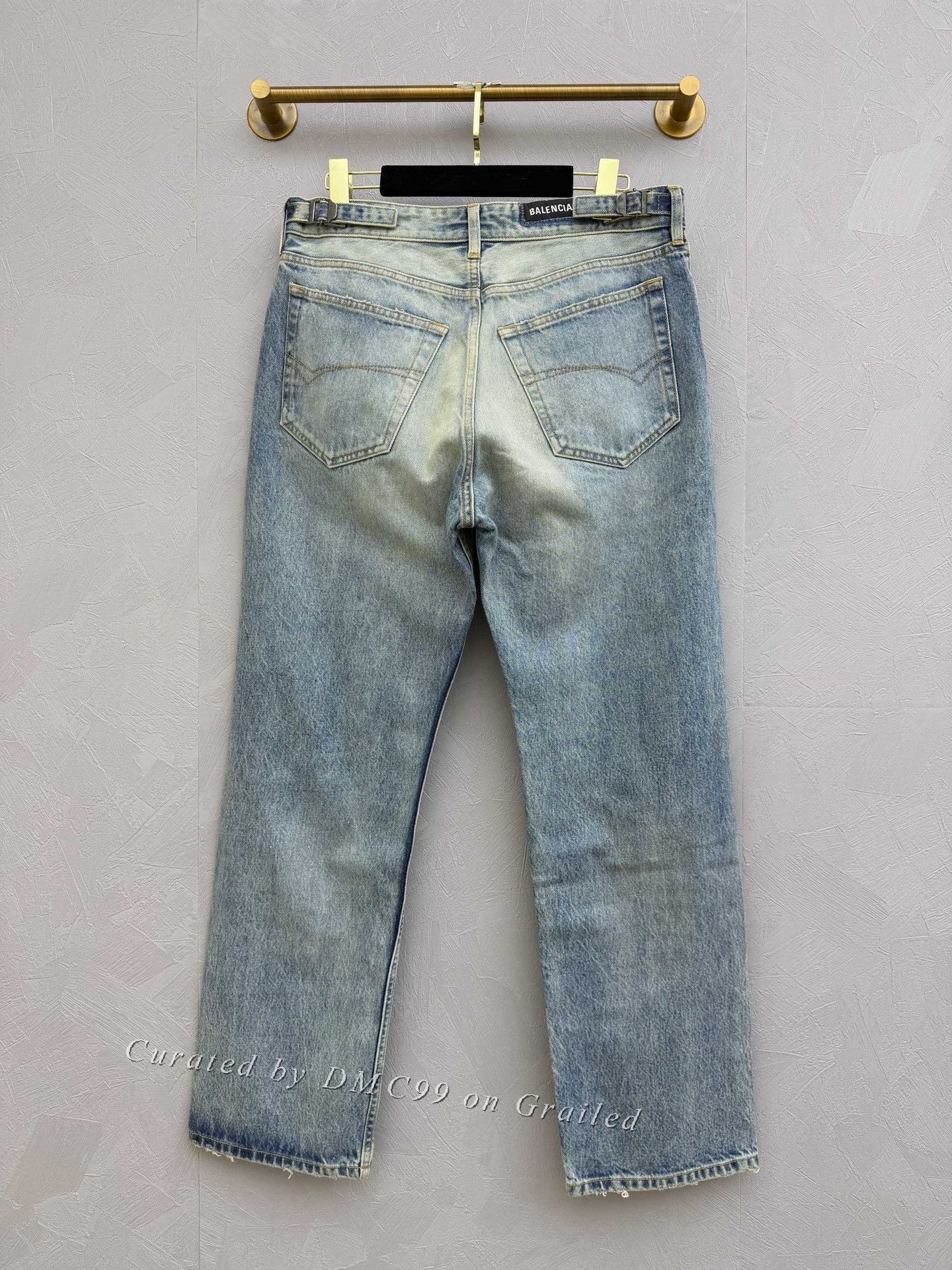 Balenciaga Balenciaga Distressed Wide Straight Jeans Size US 26 / EU 42 - 2 Thumbnail
