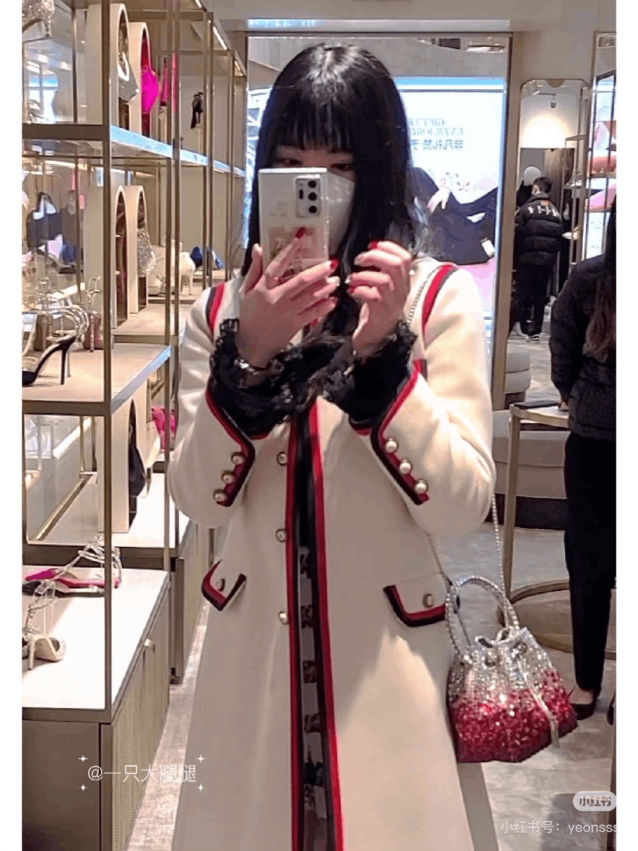 Gucci Gucci Wool Coat w/ Red Blue Ribbon Size XS / US 0-2 / IT 36-38 - 4 Thumbnail