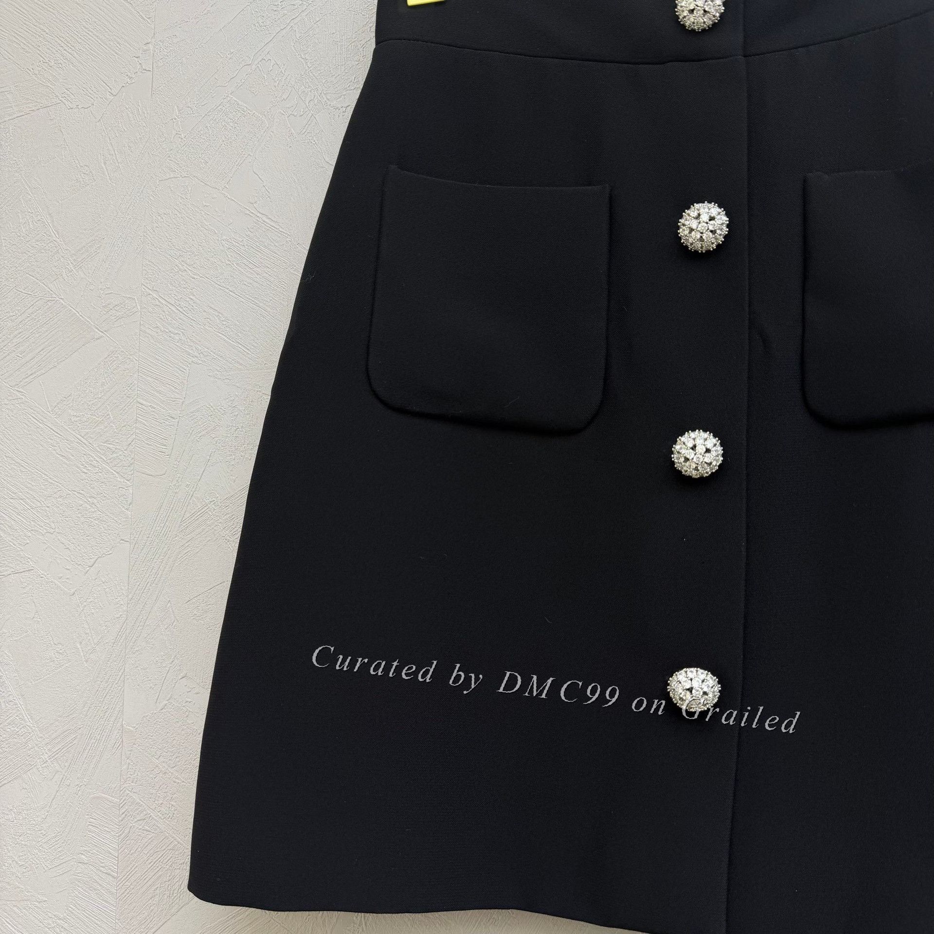 Miu Miu Miumiu Diamond Buckle A-line Mini Skirt Size 38" / US 16 / IT 52 - 2 Thumbnail