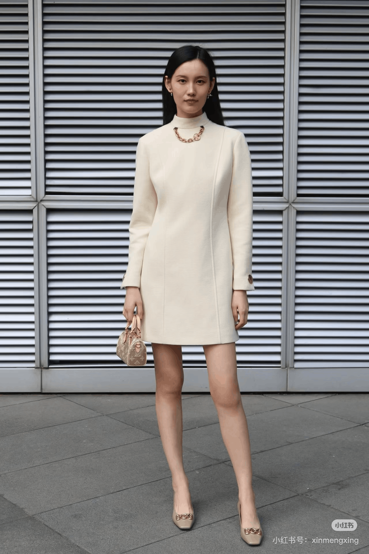 Louis Vuitton Louis Vuitton Wool Chain Dress Silk Lining Size XS / US 0-2 / IT 36-38 - 4 Thumbnail