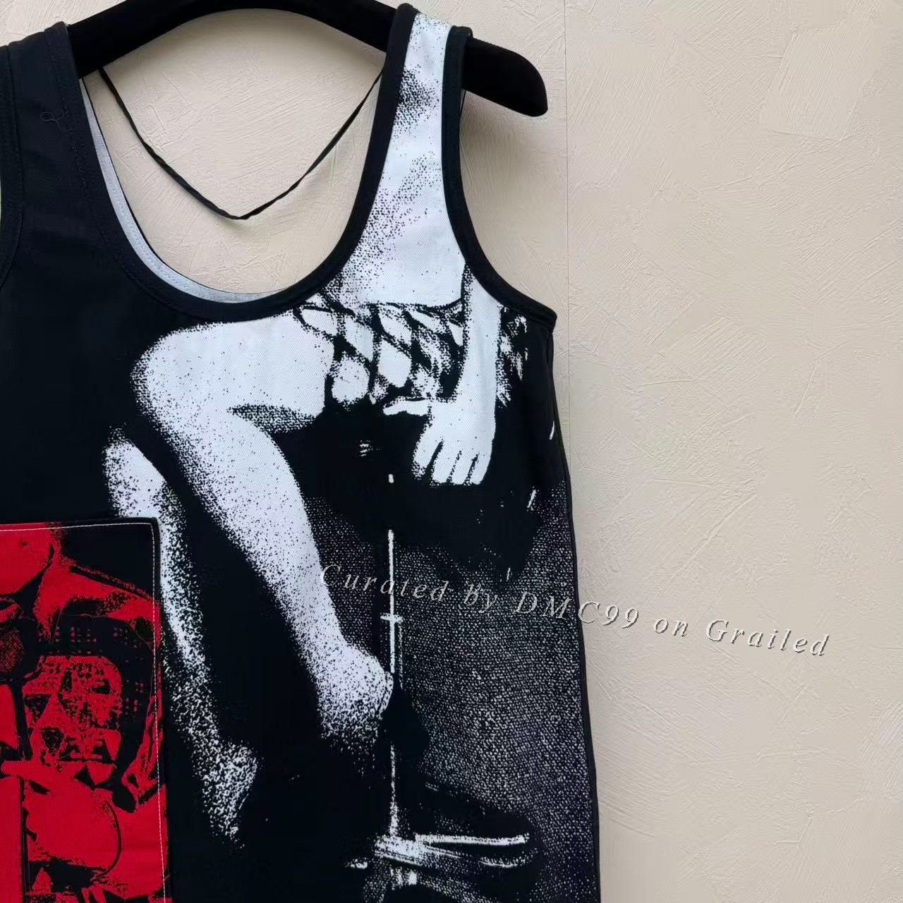 Miu Miu Miumiu Club Logo Denim Slip Dress Size S / US 4 / IT 40 - 2 Thumbnail