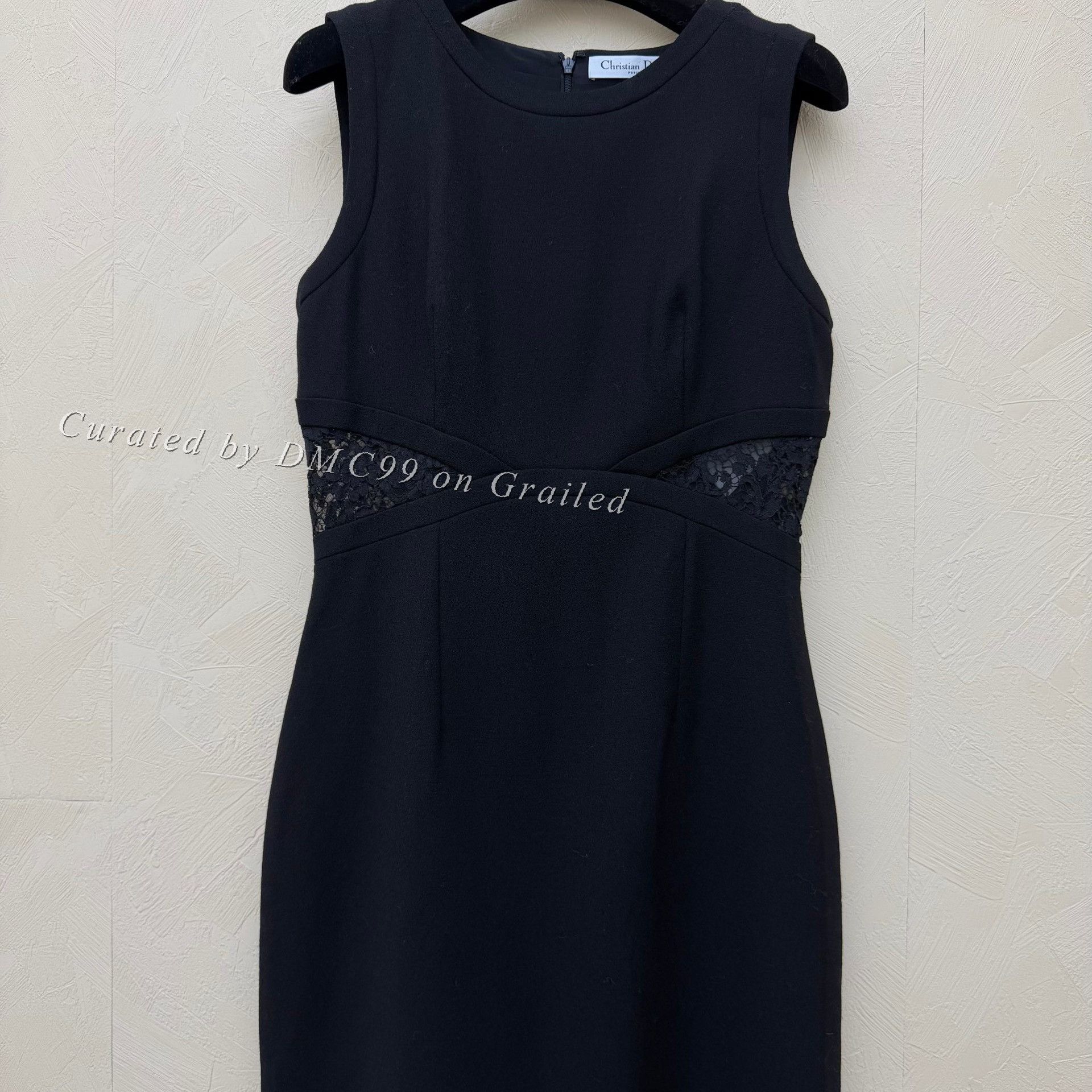 Dior Dior Lace Floral Silk Lining Wool Dress Size S / US 4 / IT 40 - 2 Thumbnail