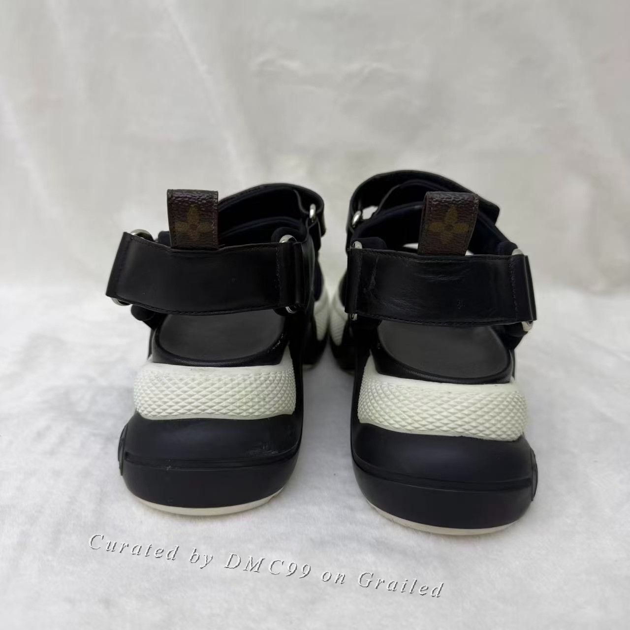 Louis Vuitton Louis Vuitton Logo Velcro Platform Sandals Size US 6 / EU 39 - 4 Thumbnail