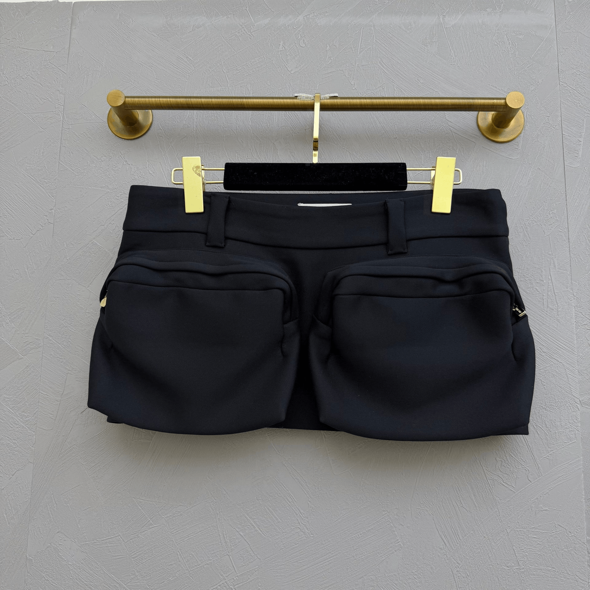 Miu Miu Miumiu Embossed Logo Wool Blend Utility Skirt Size 36" / US 14 / IT 50 - 2 Thumbnail