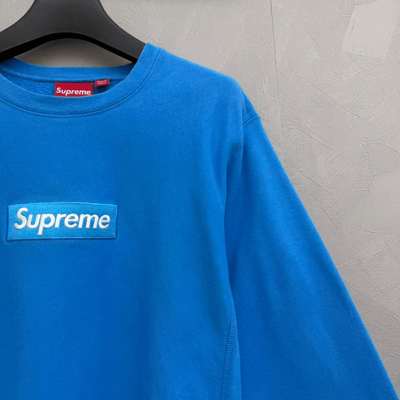 Supreme Supreme Box Logo Blue Crewneck Size US L / EU 52-54 / 3 - 2 Thumbnail