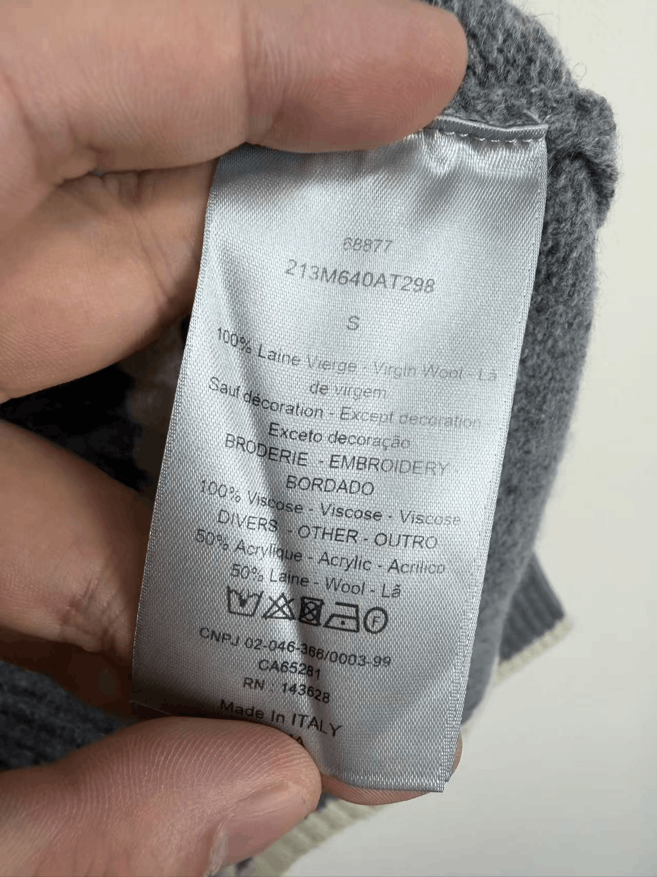 Dior Dior Slogan Embroidered Striped Sweater Size US S / EU 44-46 / 1 - 4 Thumbnail