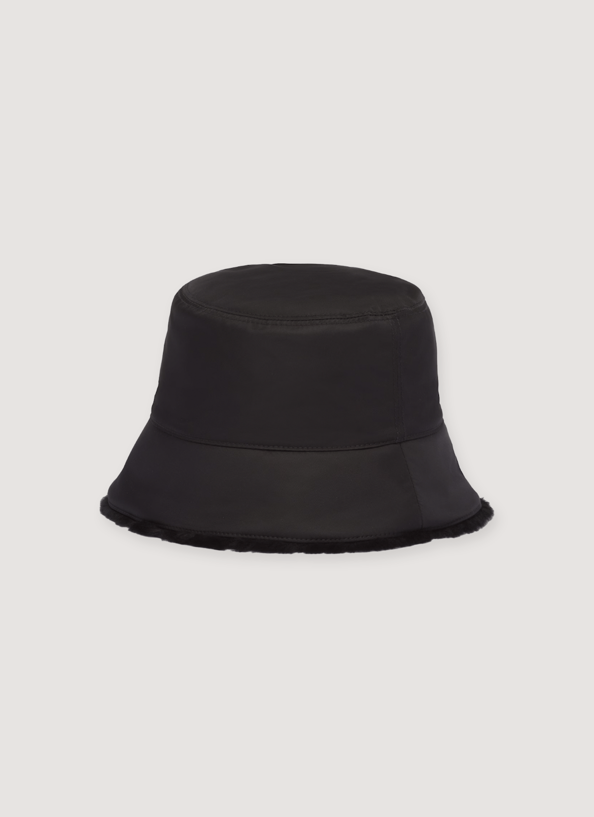 Prada Re-Nylon Fur Lined Bucket Hat Black Size ONE SIZE - 2 Thumbnail