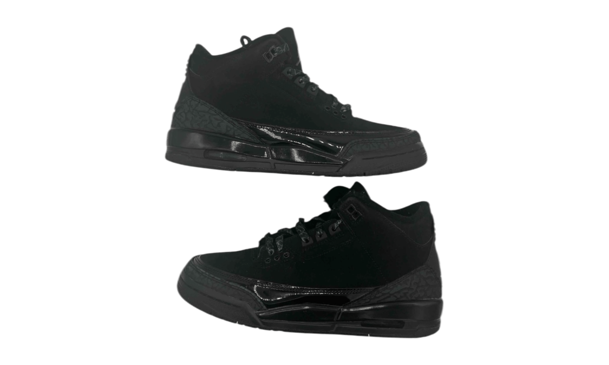 Jordan Brand Jordan 3 Retro Black Cat (2025) (GS) (Preowned) Size US 5.5 / EU 38 - 2 Thumbnail