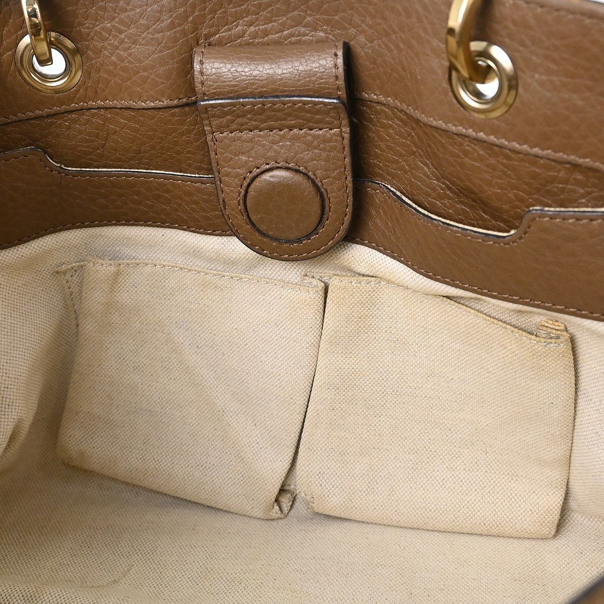 Gucci Gucci Bamboo Shopper Tote Leather Size ONE SIZE - 11 Thumbnail