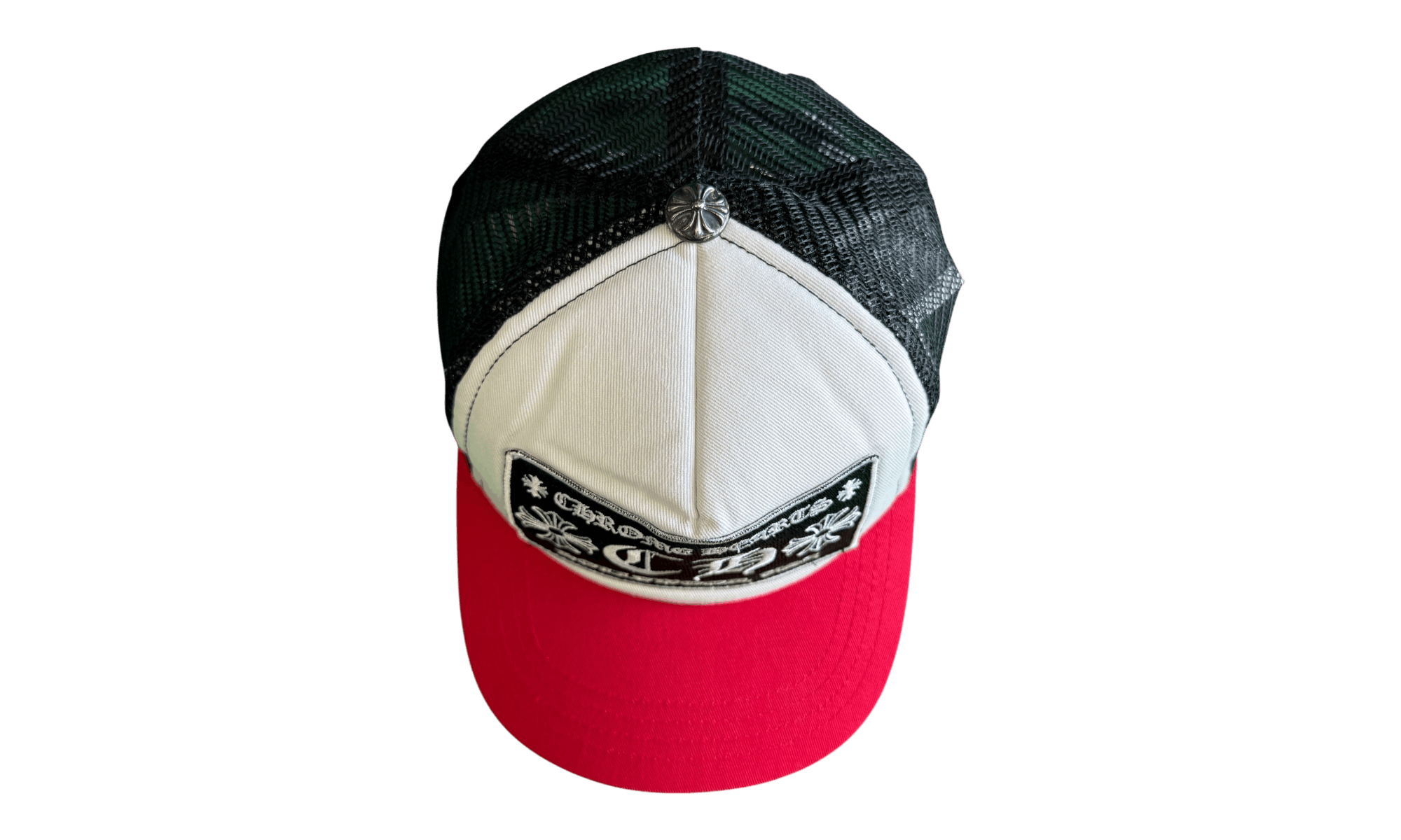 Chrome Hearts Red/Black/White CH Trucker Hat (PreOwned) Size ONE SIZE - 5 Thumbnail