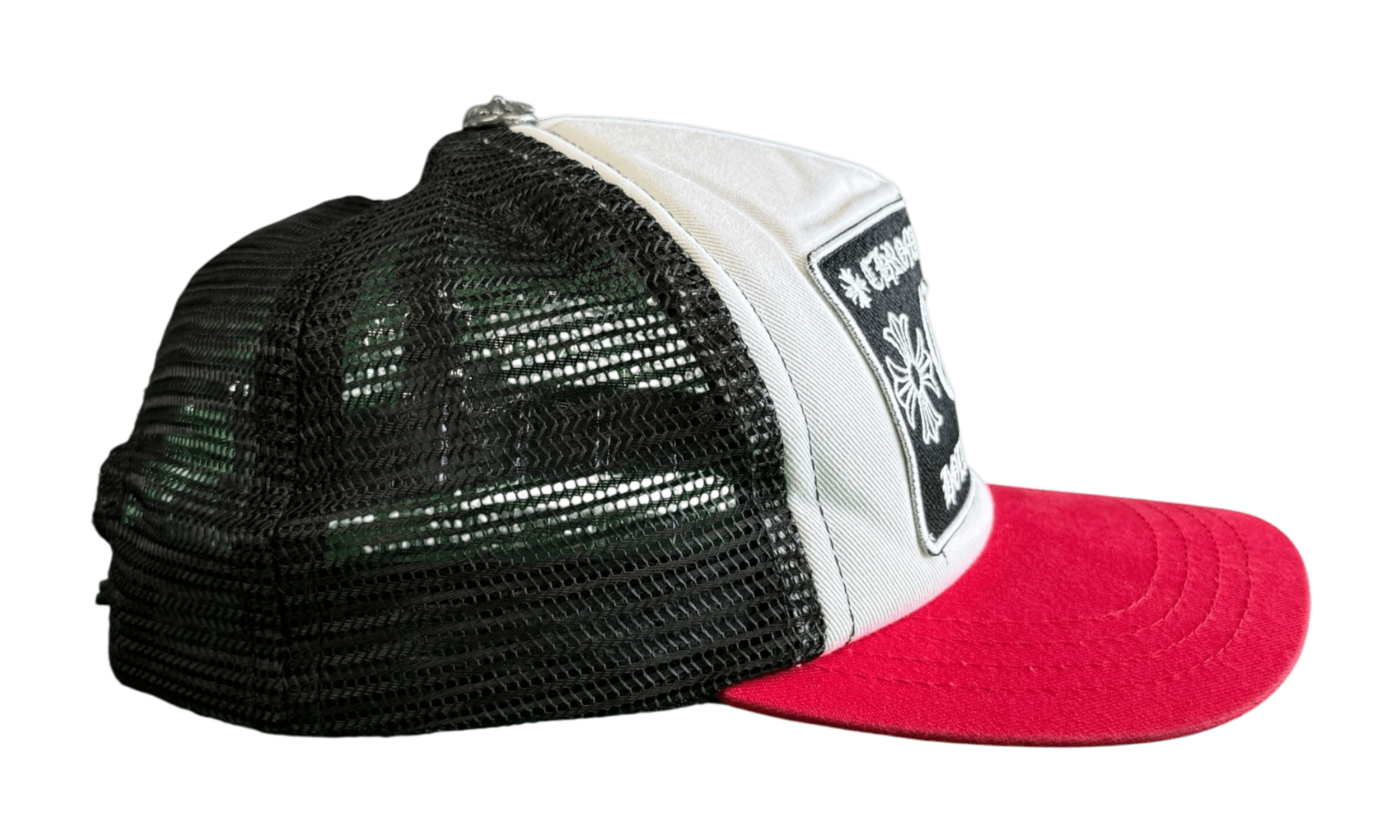 Chrome Hearts Red/Black/White CH Trucker Hat (PreOwned) Size ONE SIZE - 4 Thumbnail