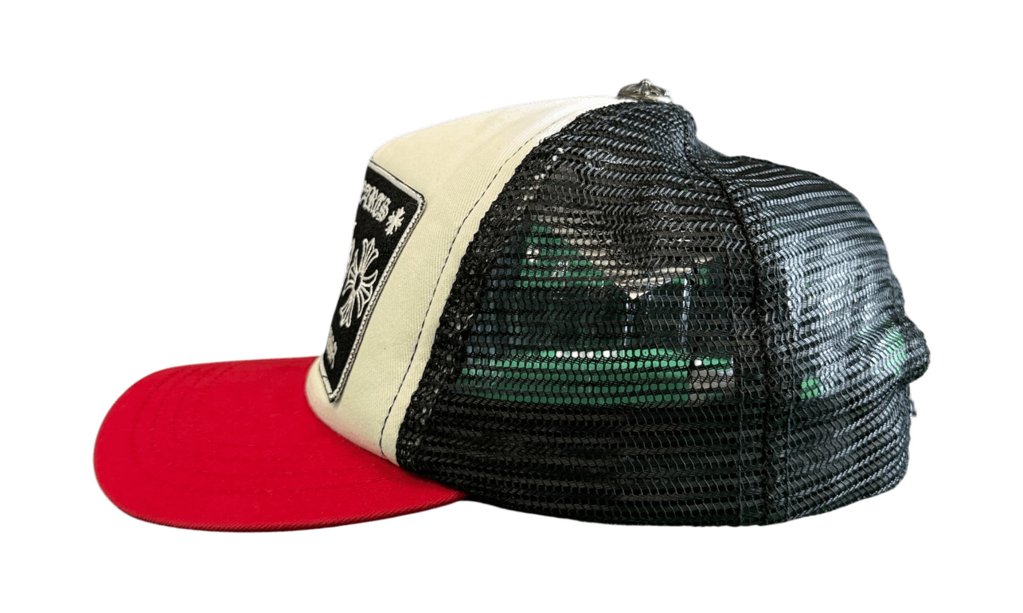 Chrome Hearts Red/Black/White CH Trucker Hat (PreOwned) Size ONE SIZE - 2 Thumbnail