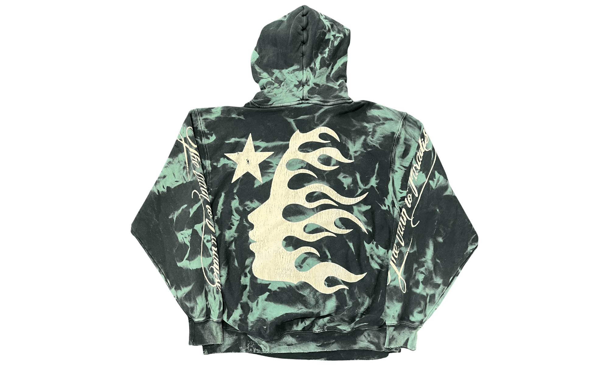 HELLSTAR Marble Paradise Green Hoodie (PreOwned) Size US XL / EU 56 / 4 - 2 Thumbnail