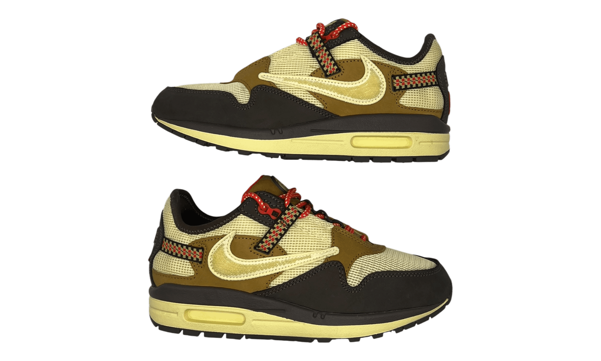 Nike Travis Scott x Air Max 1 "Cactus Jack Baroque Brown" (PreOwn Size US 5.5 / EU 38 - 2 Thumbnail