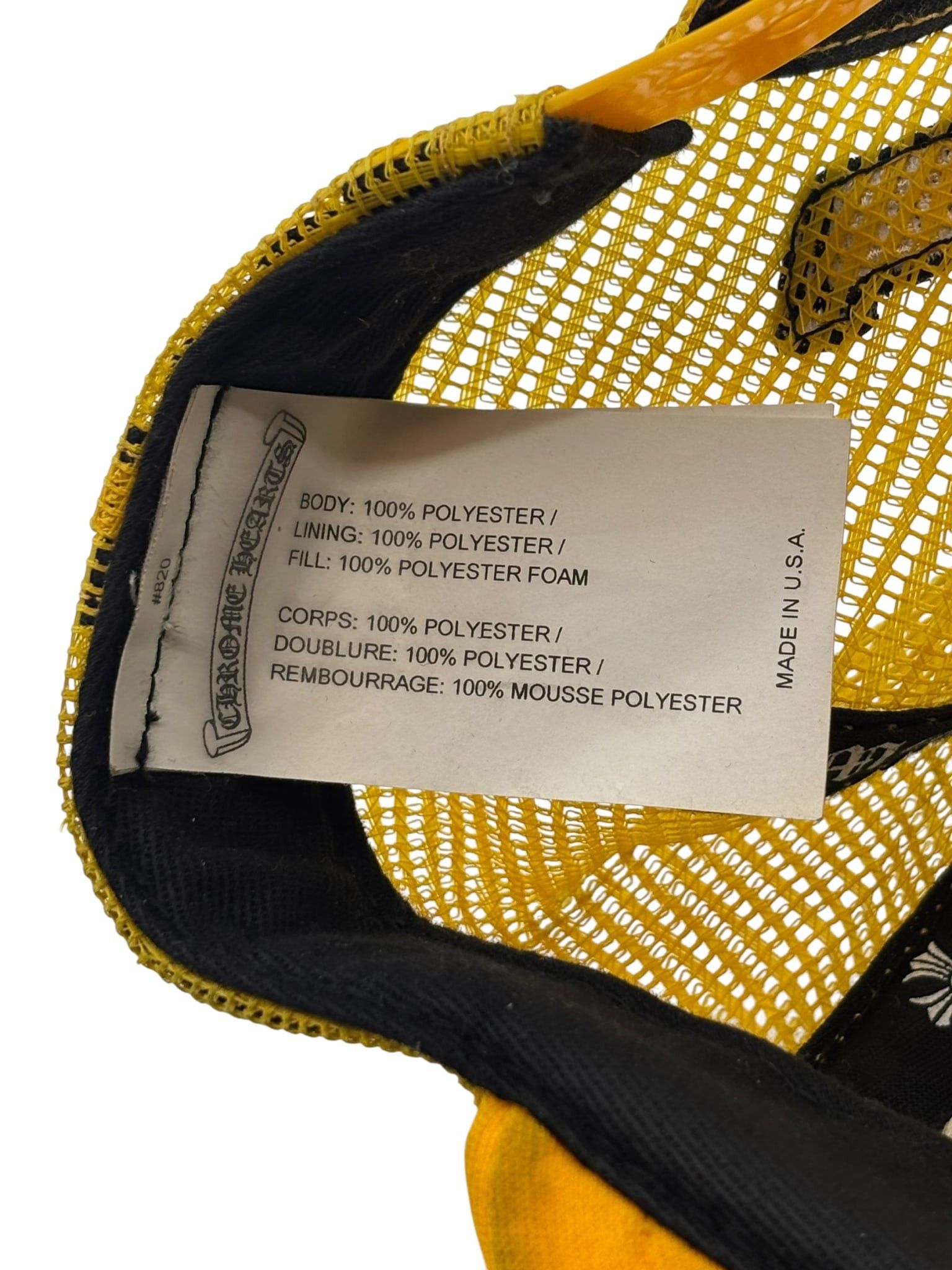 Chrome Hearts Multi Cross Trucker Yellow Size ONE SIZE - 6 Thumbnail