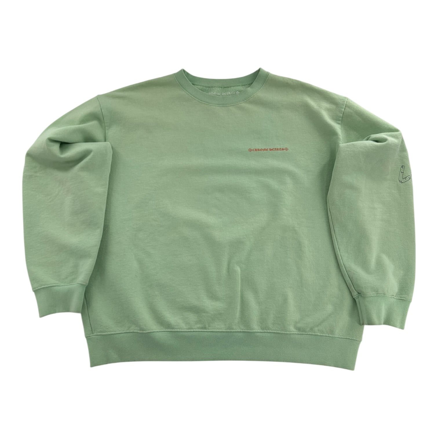 Chrome Hearts Matty Boy Lust Crewneck Sweatshirt Seafoam Size US XL / EU 56 / 4 - 2 Thumbnail