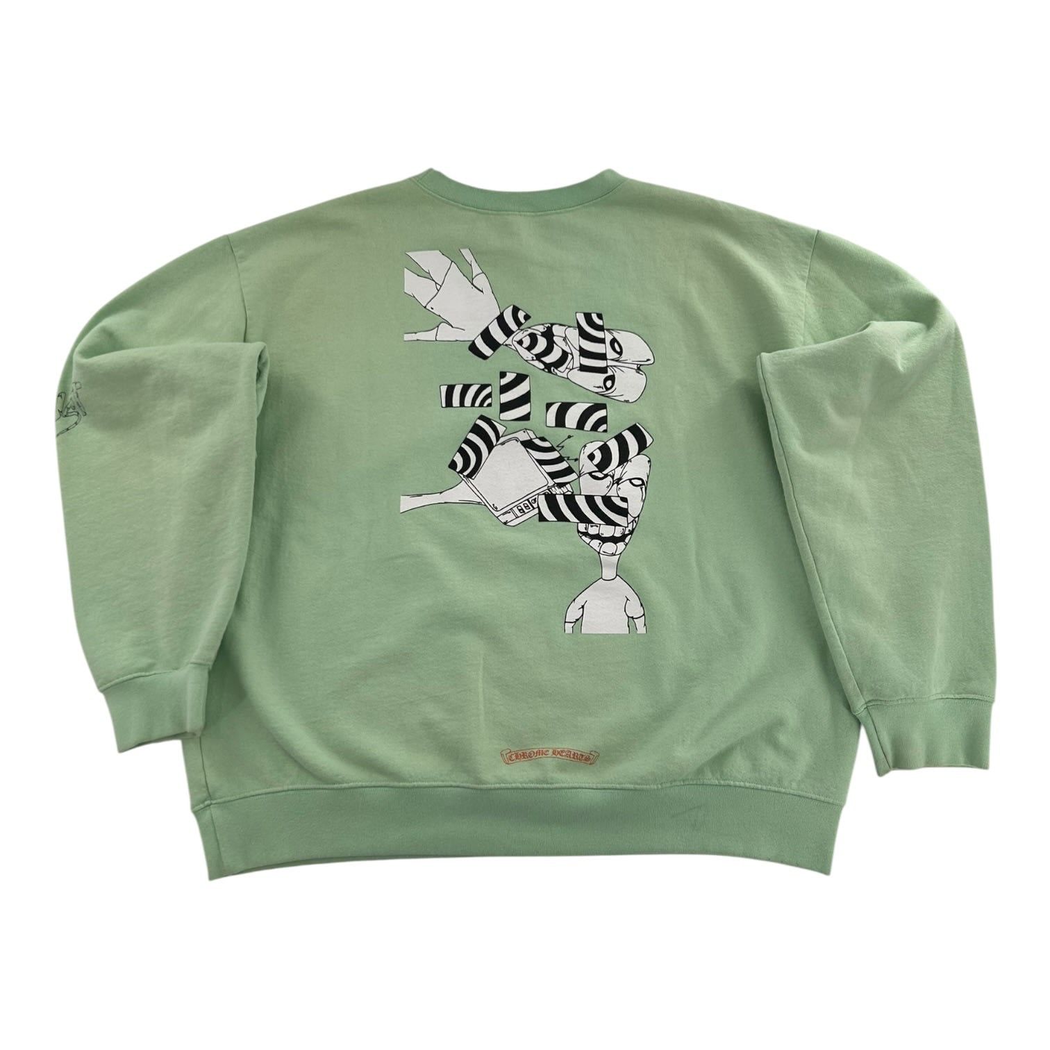 Chrome Hearts Matty Boy Lust Crewneck Sweatshirt Seafoam Size US XL / EU 56 / 4 - 3 Thumbnail