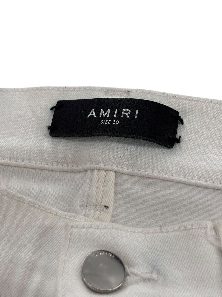 Amiri MX1 Ribbbed All White Size US 30 / EU 46 - 2 Thumbnail