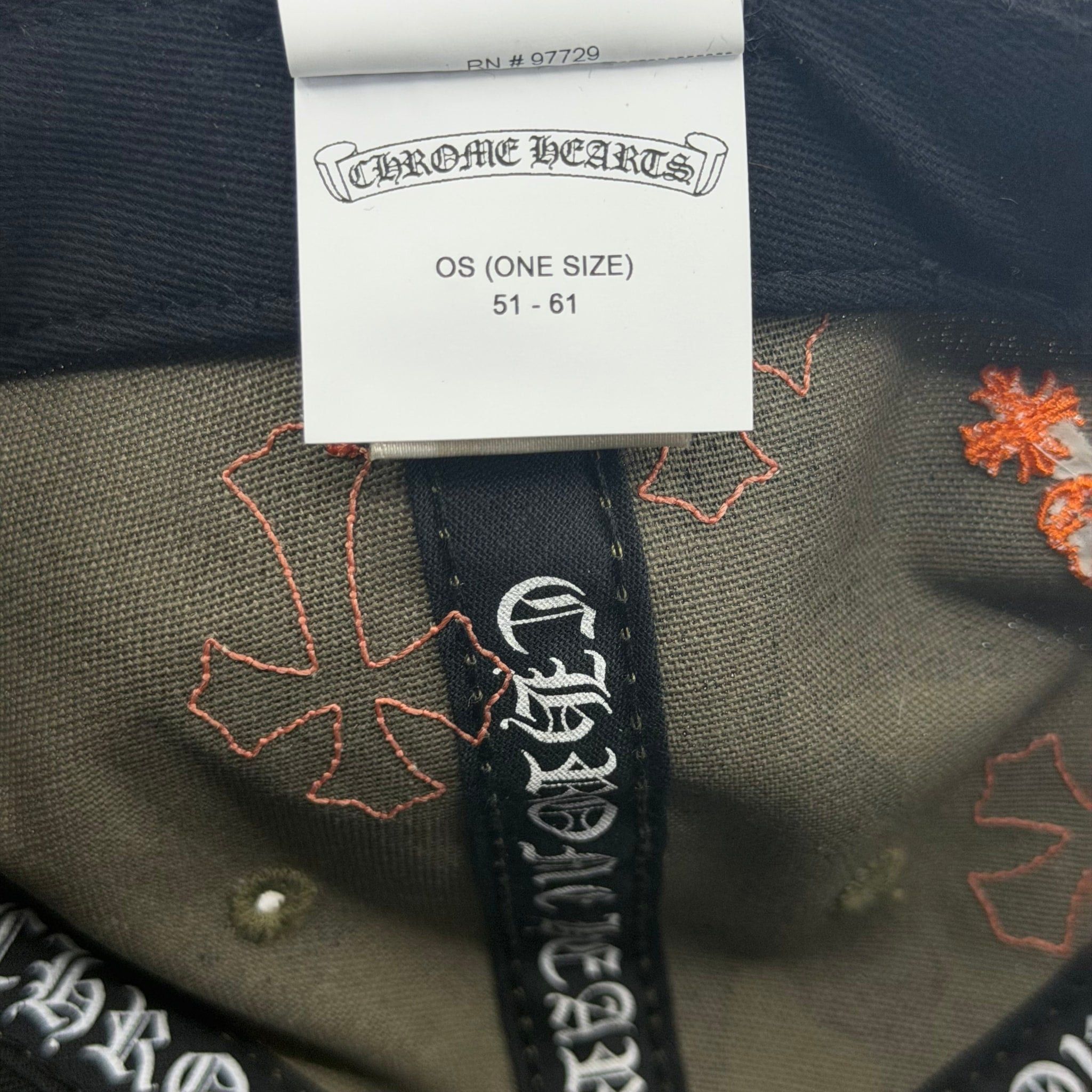 Chrome Hearts Cross Patch Hat Camo Orange Size ONE SIZE - 8 Thumbnail