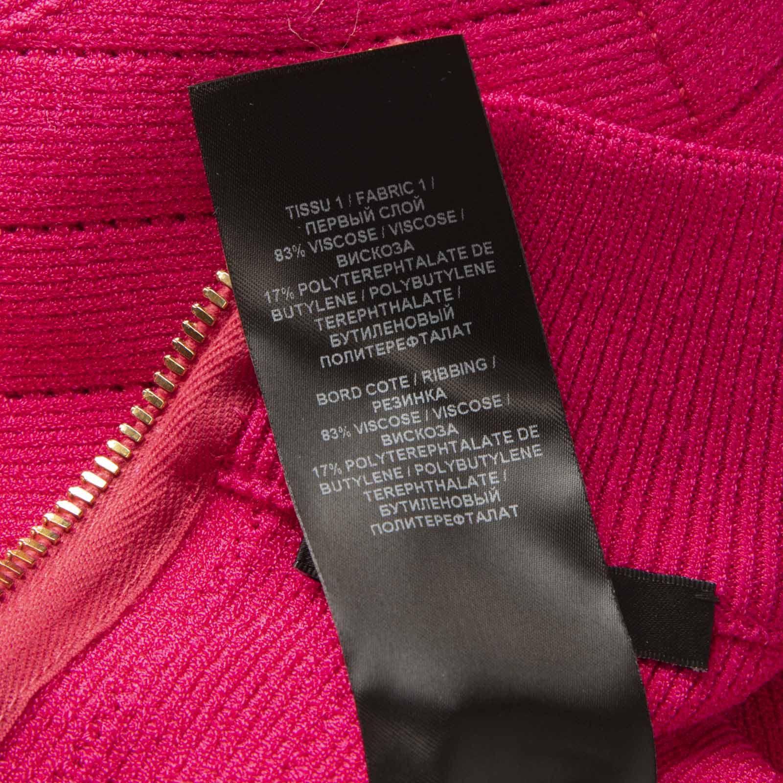 Balmain Pink Knit Mini Dress Size L / US 10 / IT 46 - 7 Thumbnail