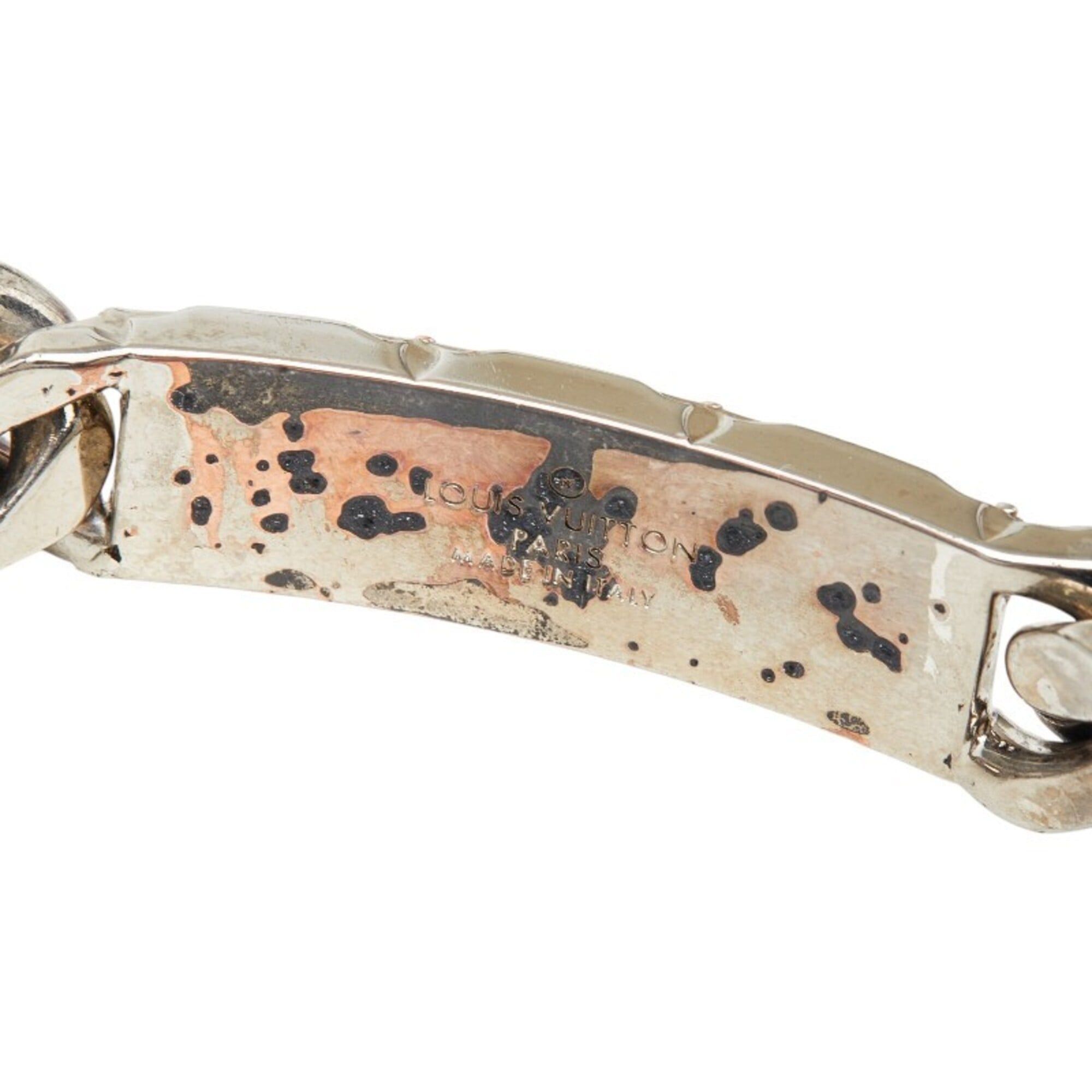 Louis Vuitton Louis Vuitton LV Signature Chain Bracelet, M62486, Silver Plated, Women's. Size ONE SIZE - 5 Thumbnail