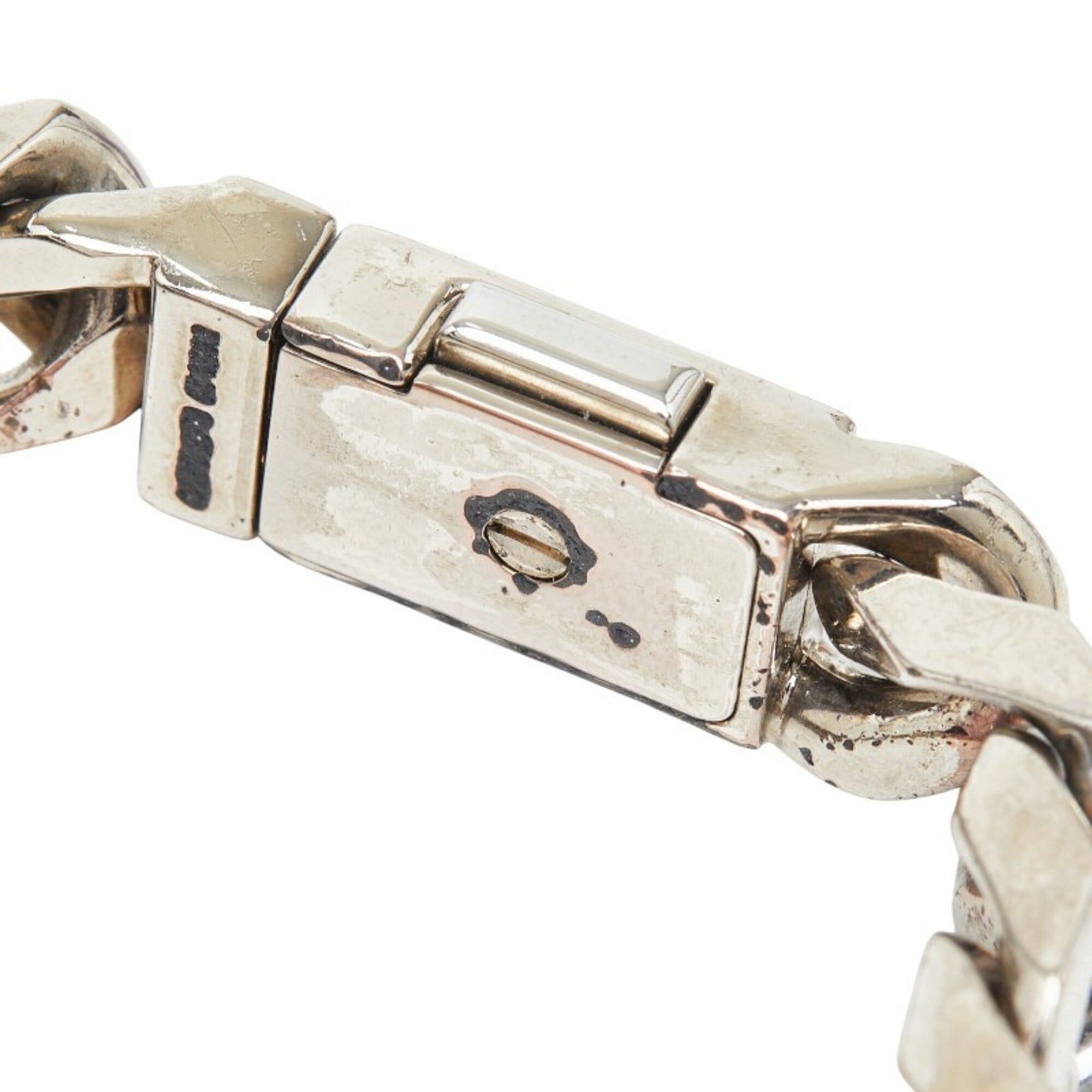 Louis Vuitton Louis Vuitton LV Signature Chain Bracelet, M62486, Silver Plated, Women's. Size ONE SIZE - 4 Thumbnail